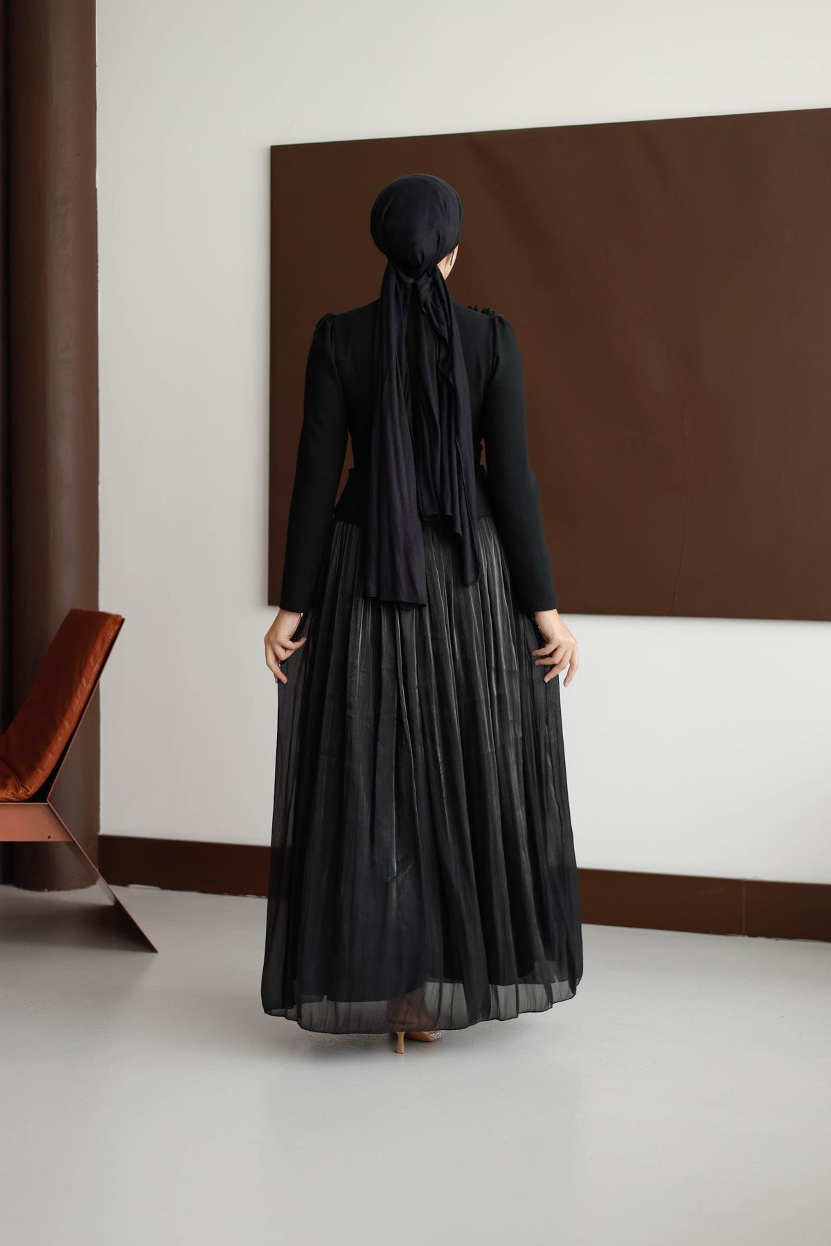 4788 T Abiye Elbise-Siyah