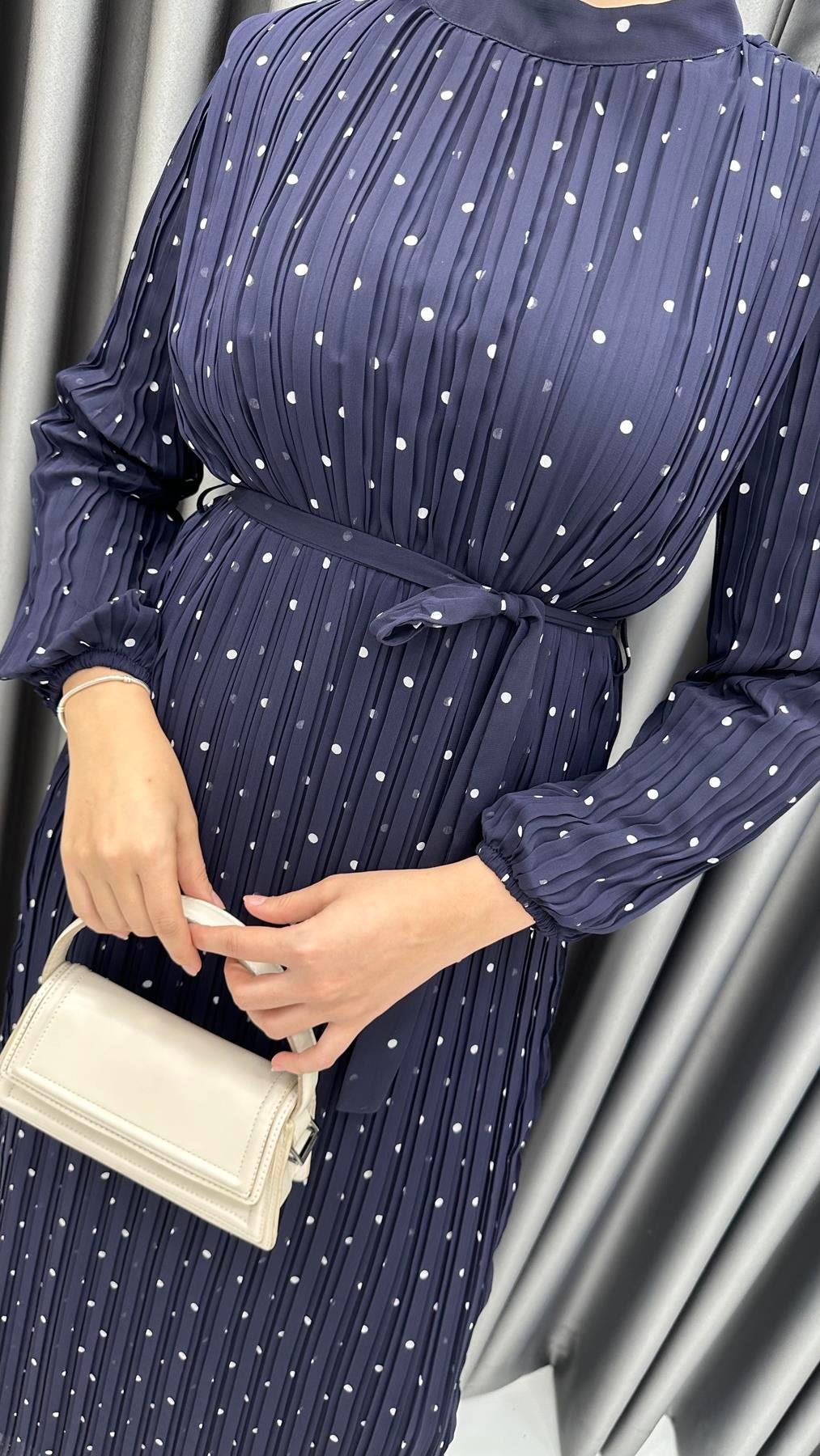 4890 S Bayan Elbise-Lacivert