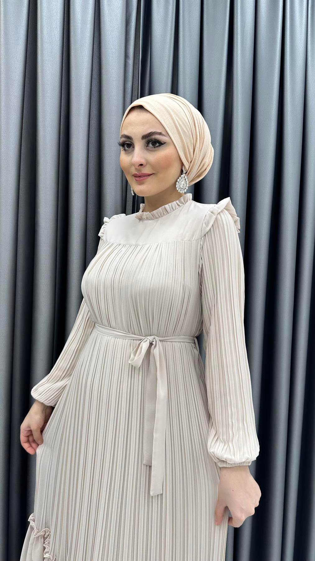 4910 S Bayan Elbise-Bej