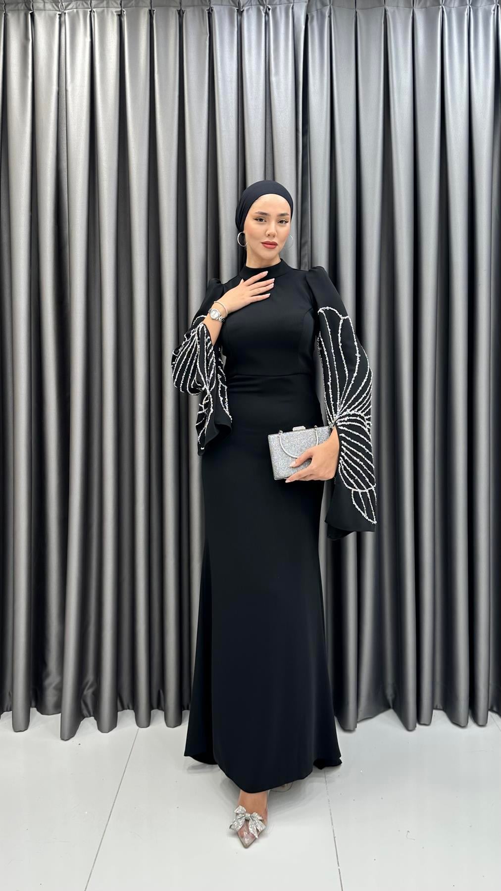 4939 Nurseda Abiye-Siyah