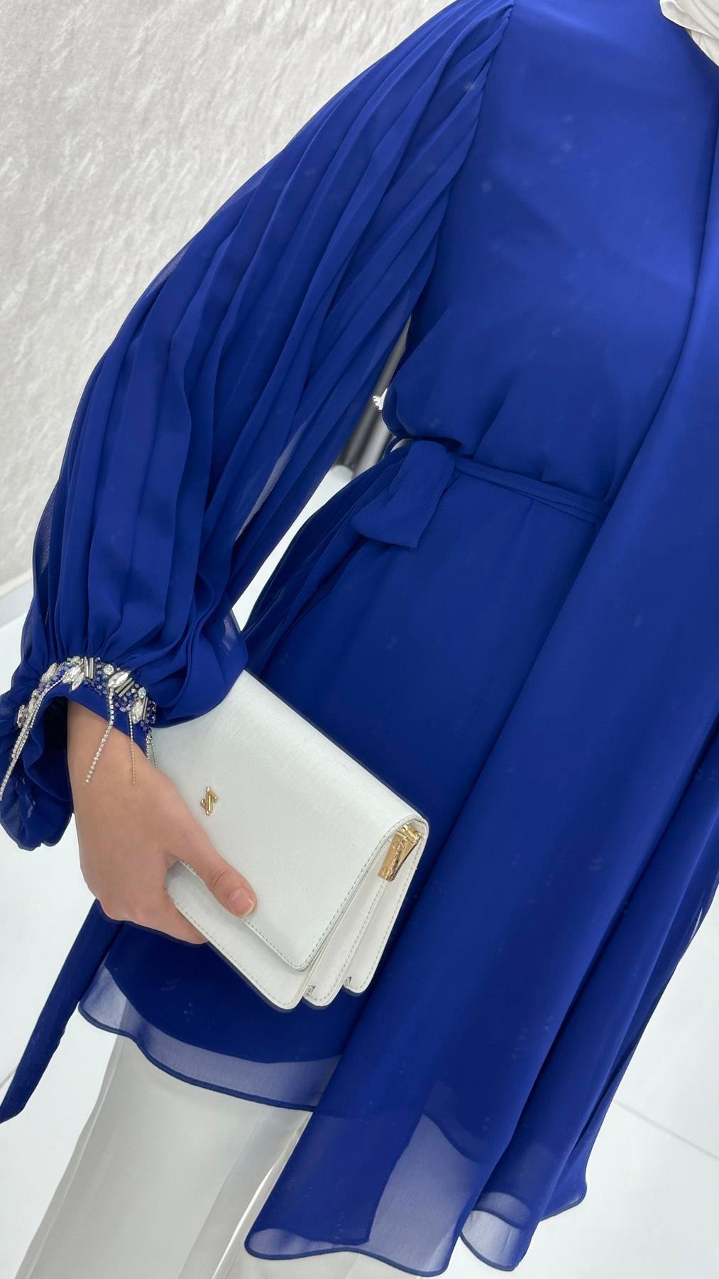 50257 F Bayan Tunik-Saks Mavi