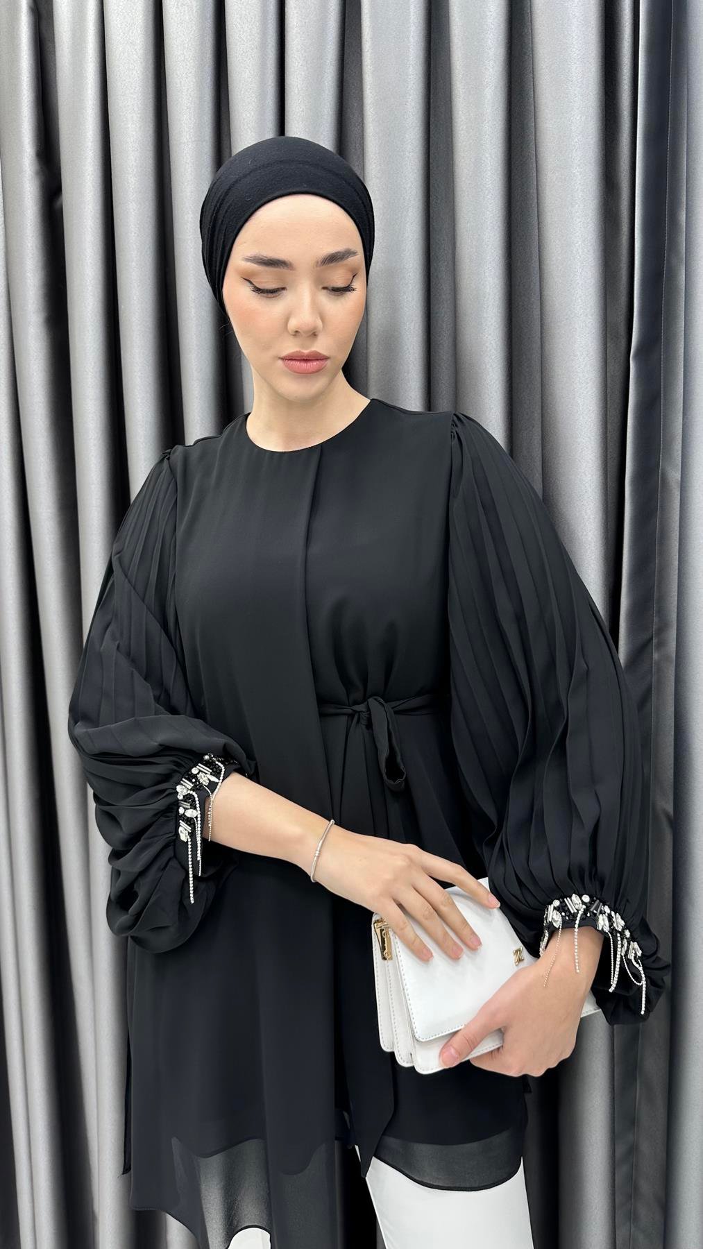 50257 F Bayan Tunik-Siyah