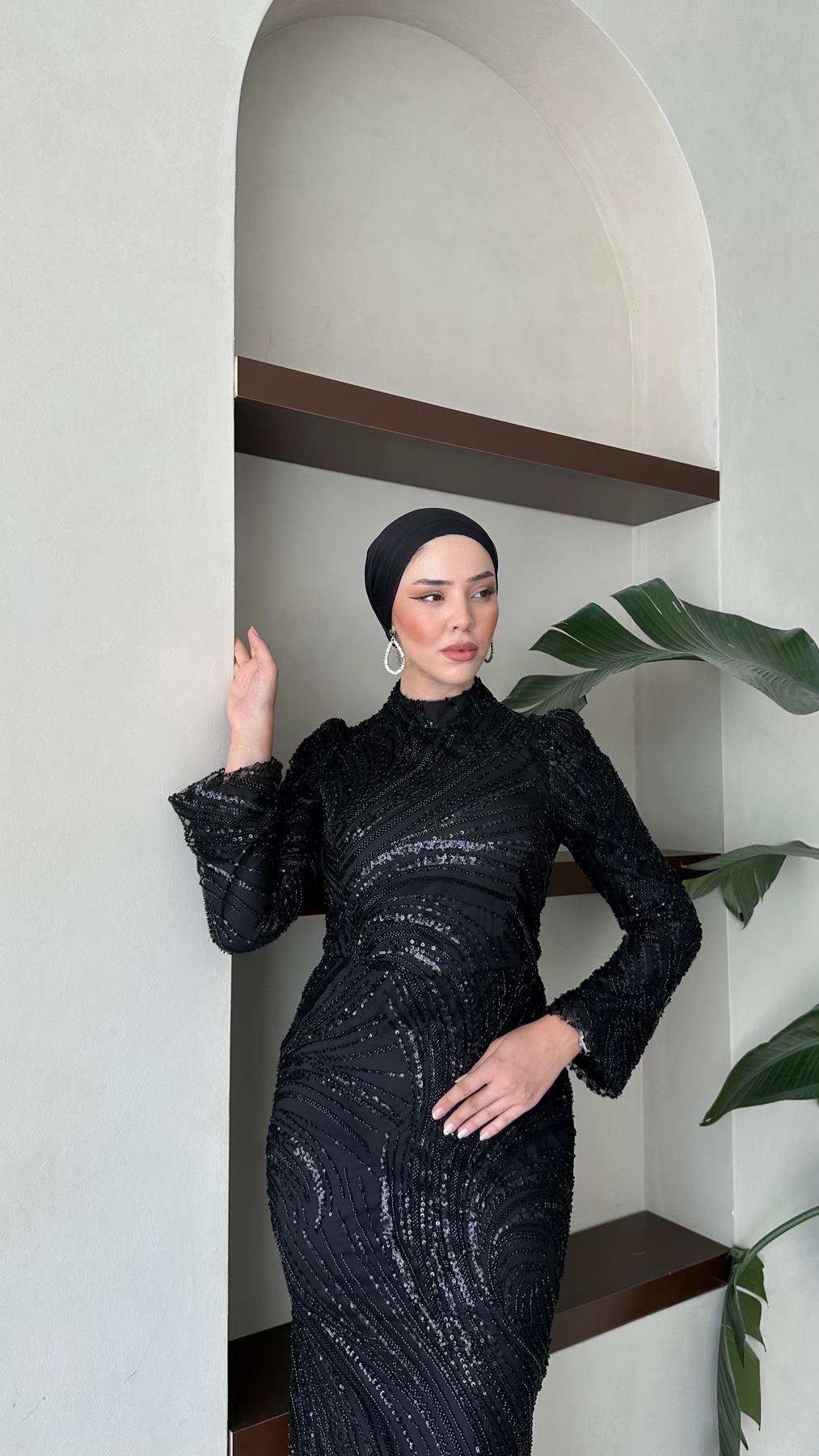 5039 H Ahenk Abiye-Siyah