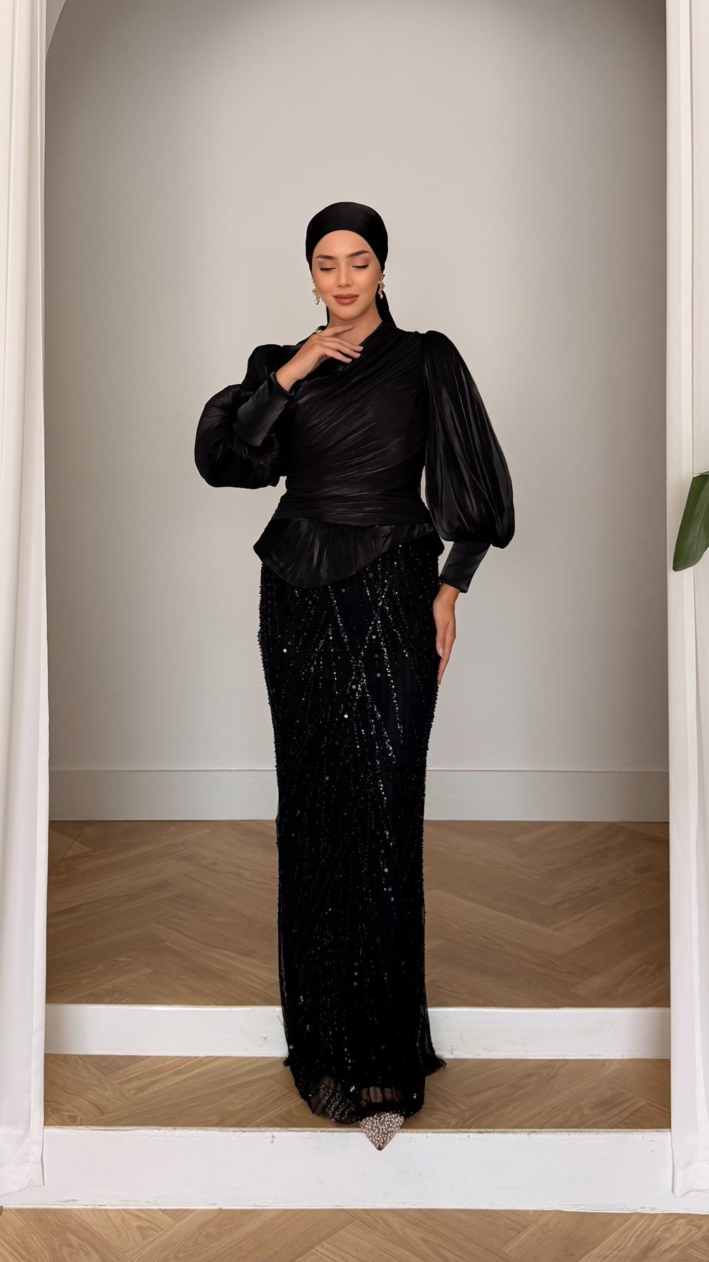 5181 H Tilda Abiye-Siyah