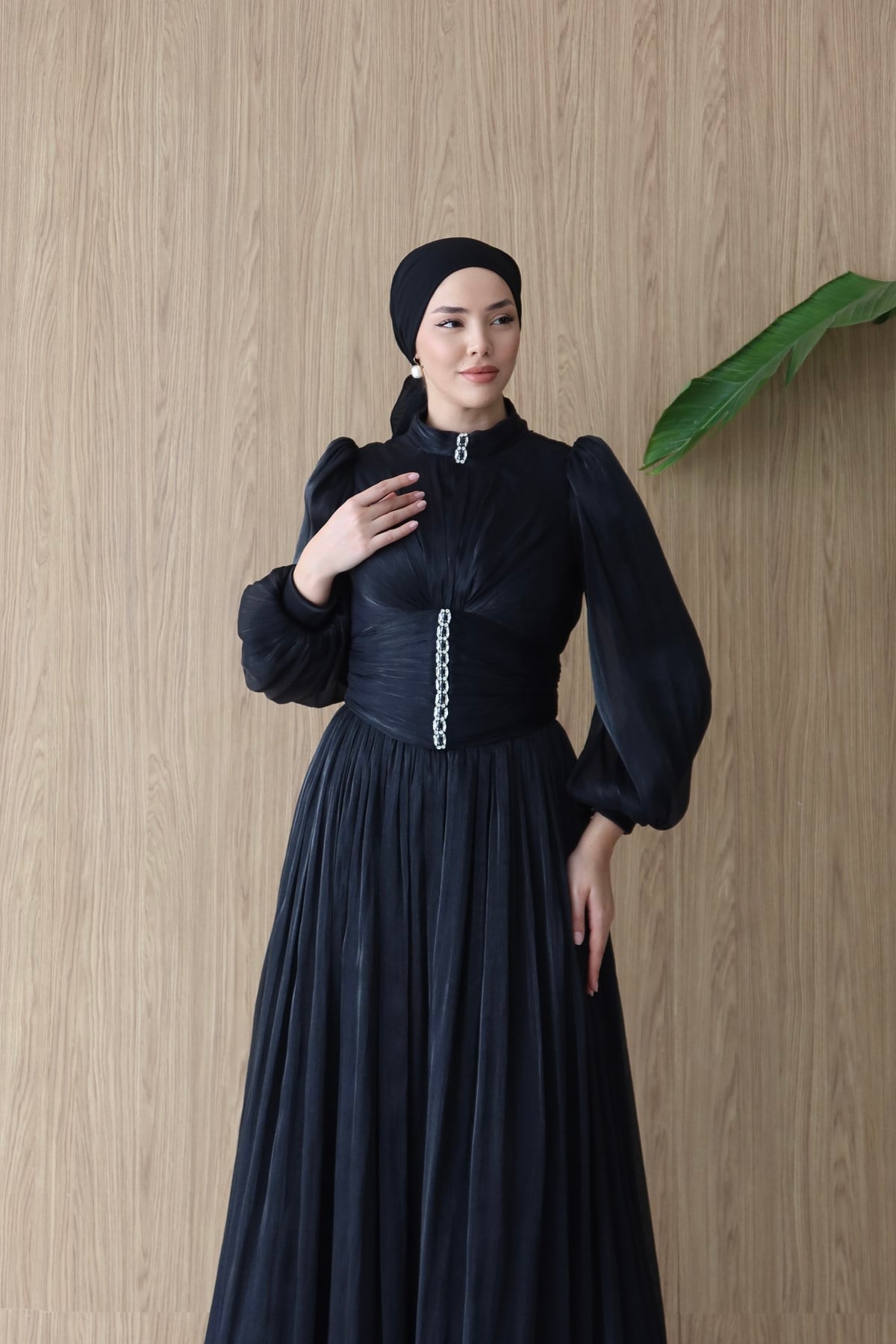 5226 H Tuğba Abiye-Siyah