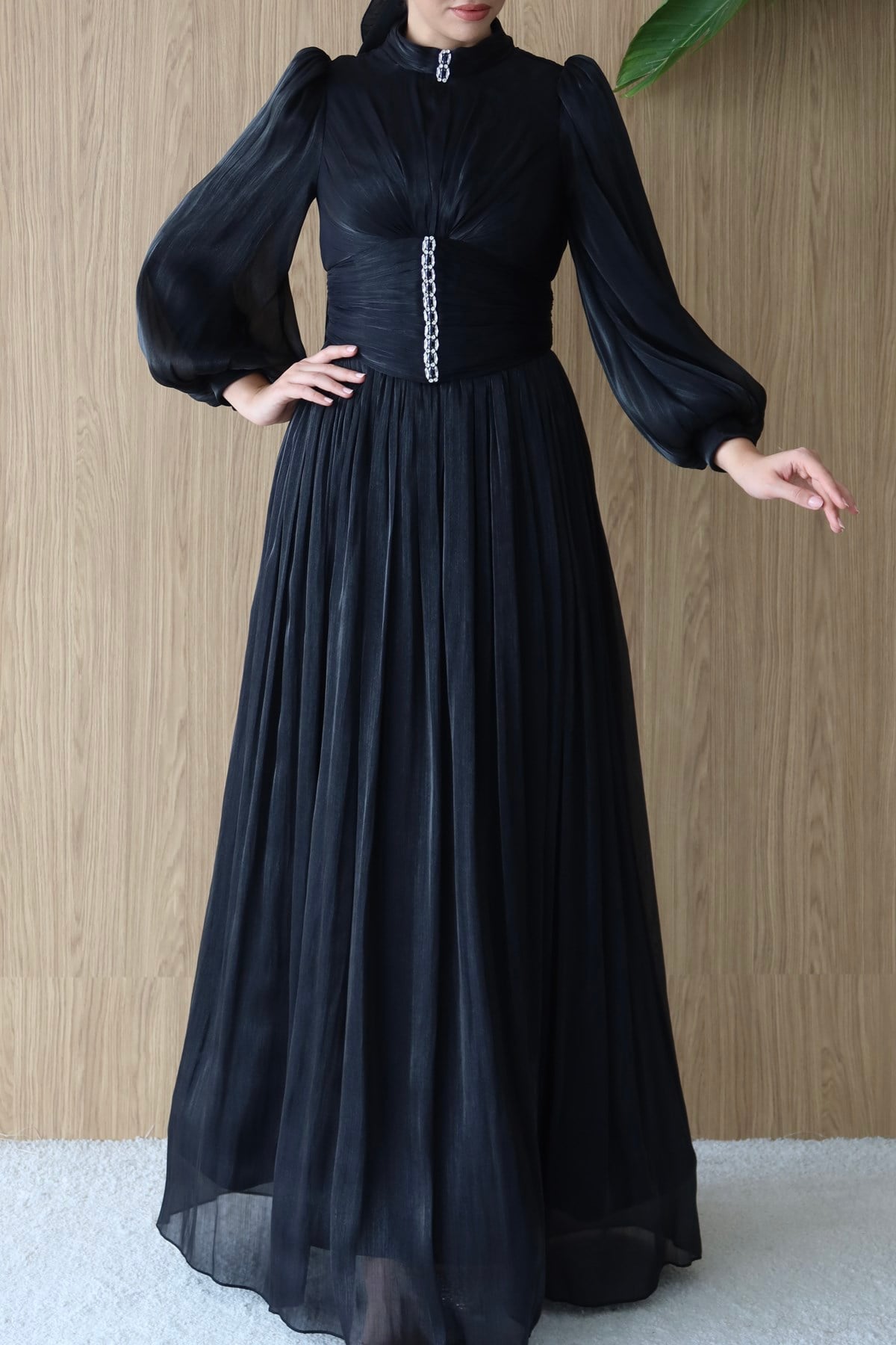 5226 H Tuğba Abiye-Siyah