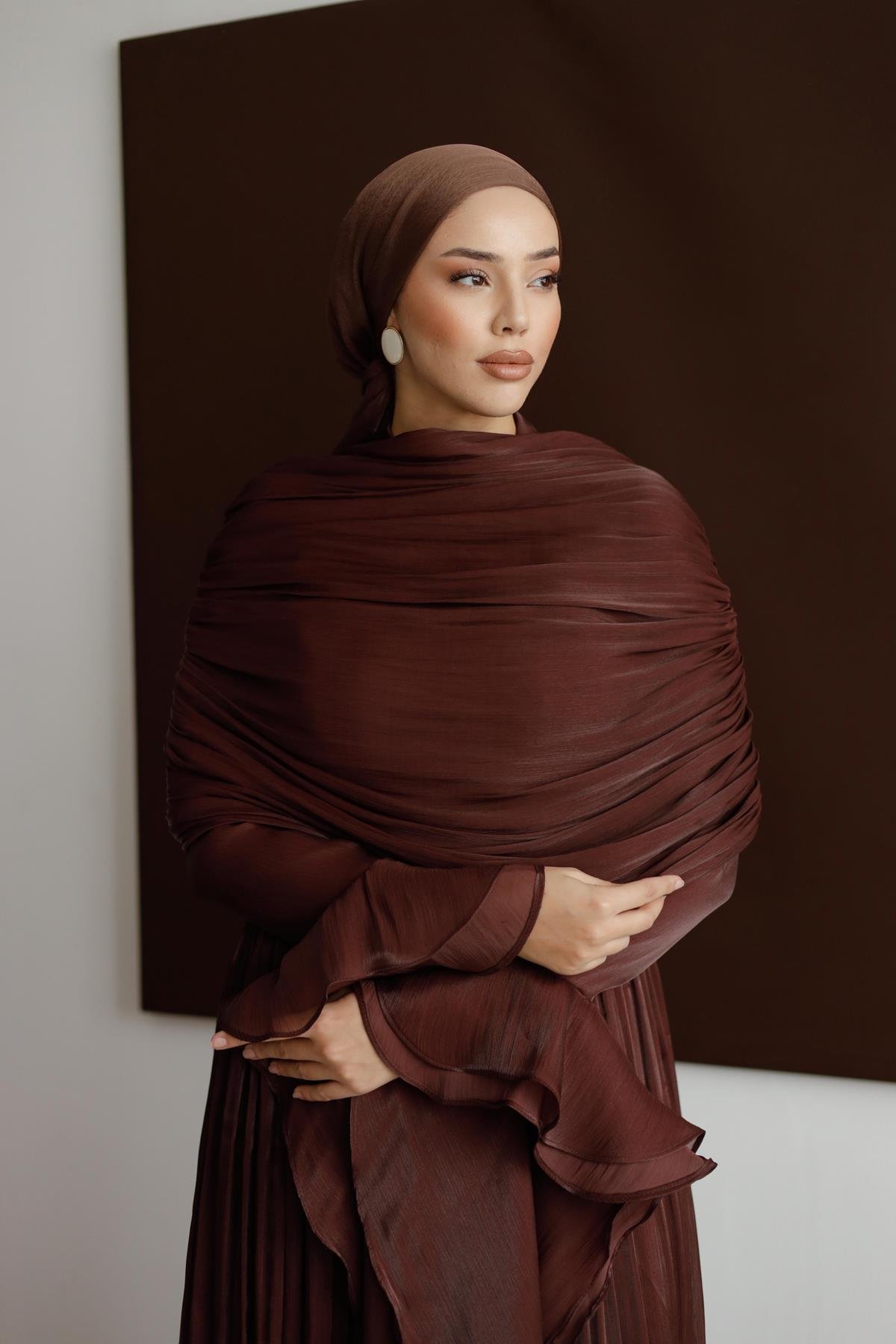 5398 D Elegance Abiye-Kahve Rengi