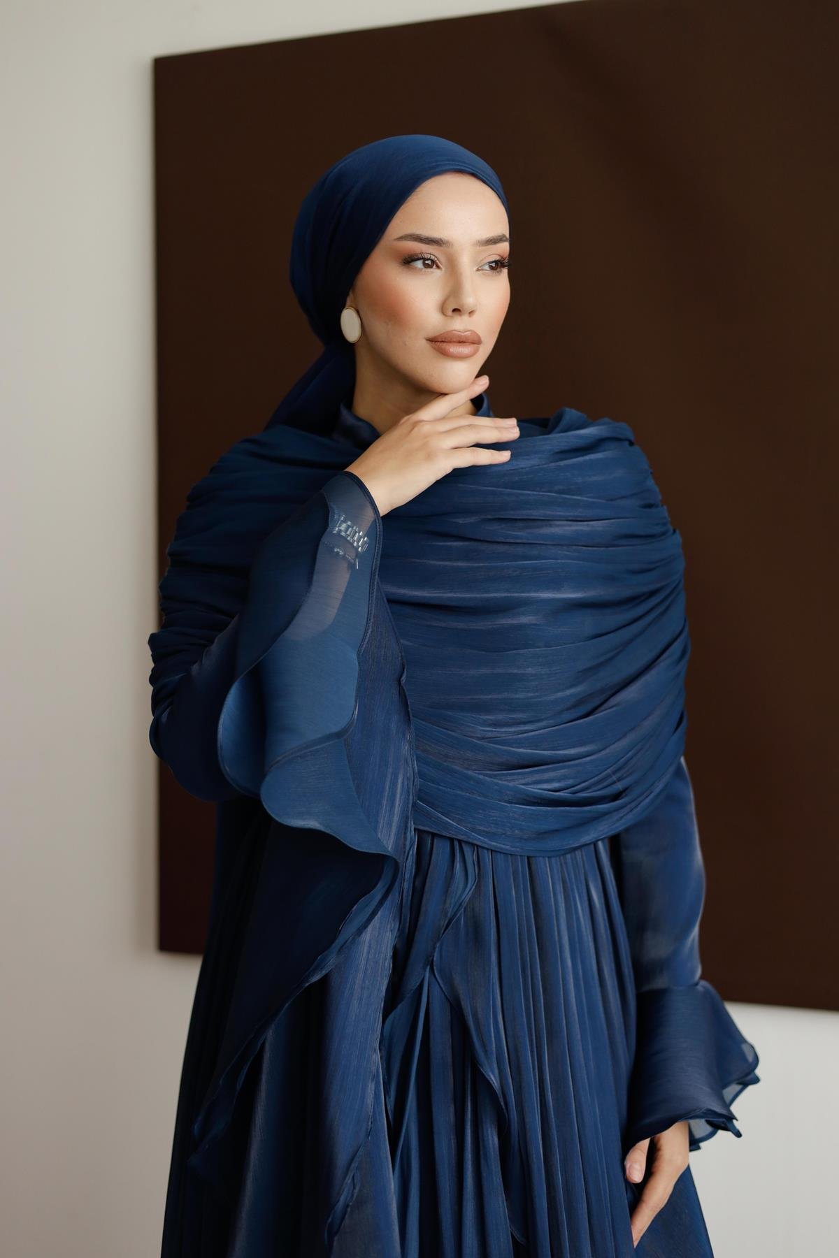 5398 D Elegance Abiye-Lacivert