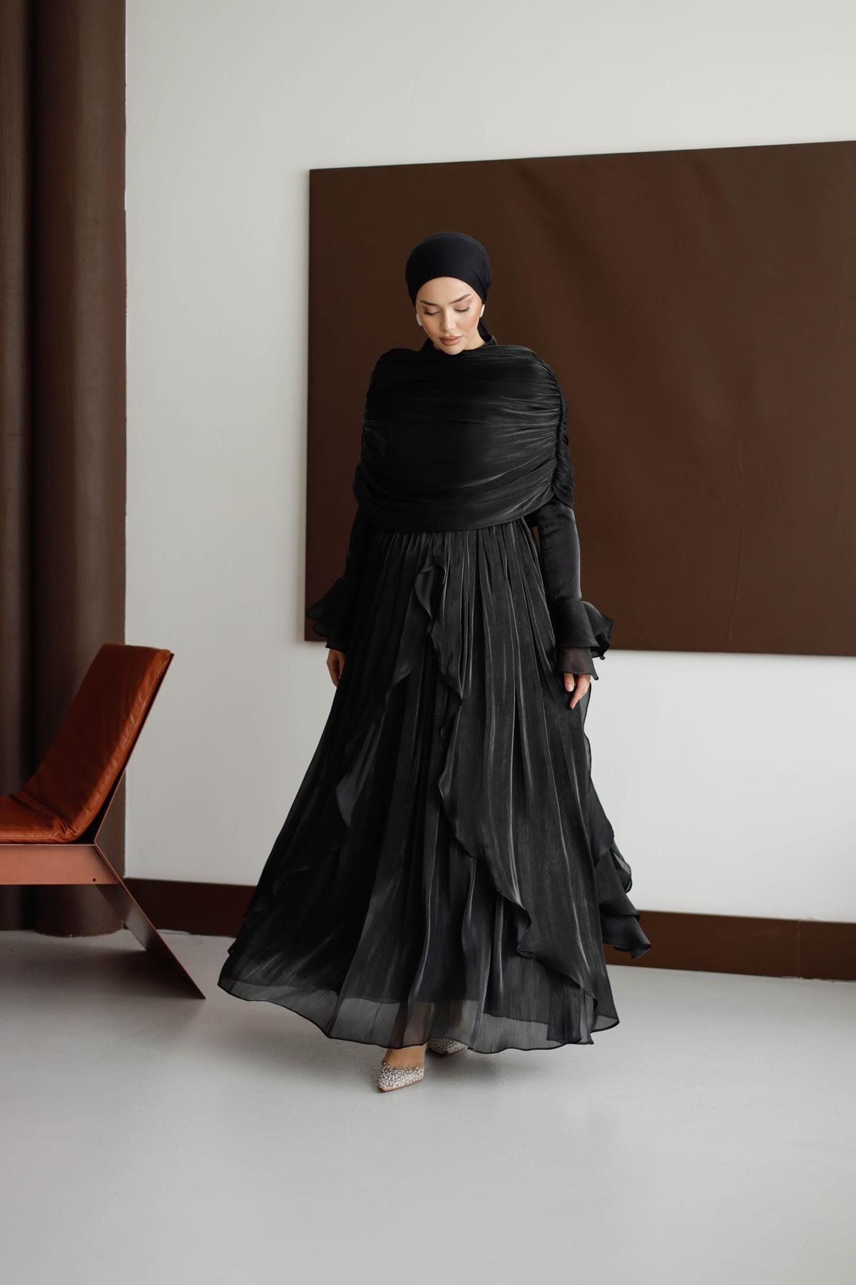 5398 D Elegance Abiye-Siyah