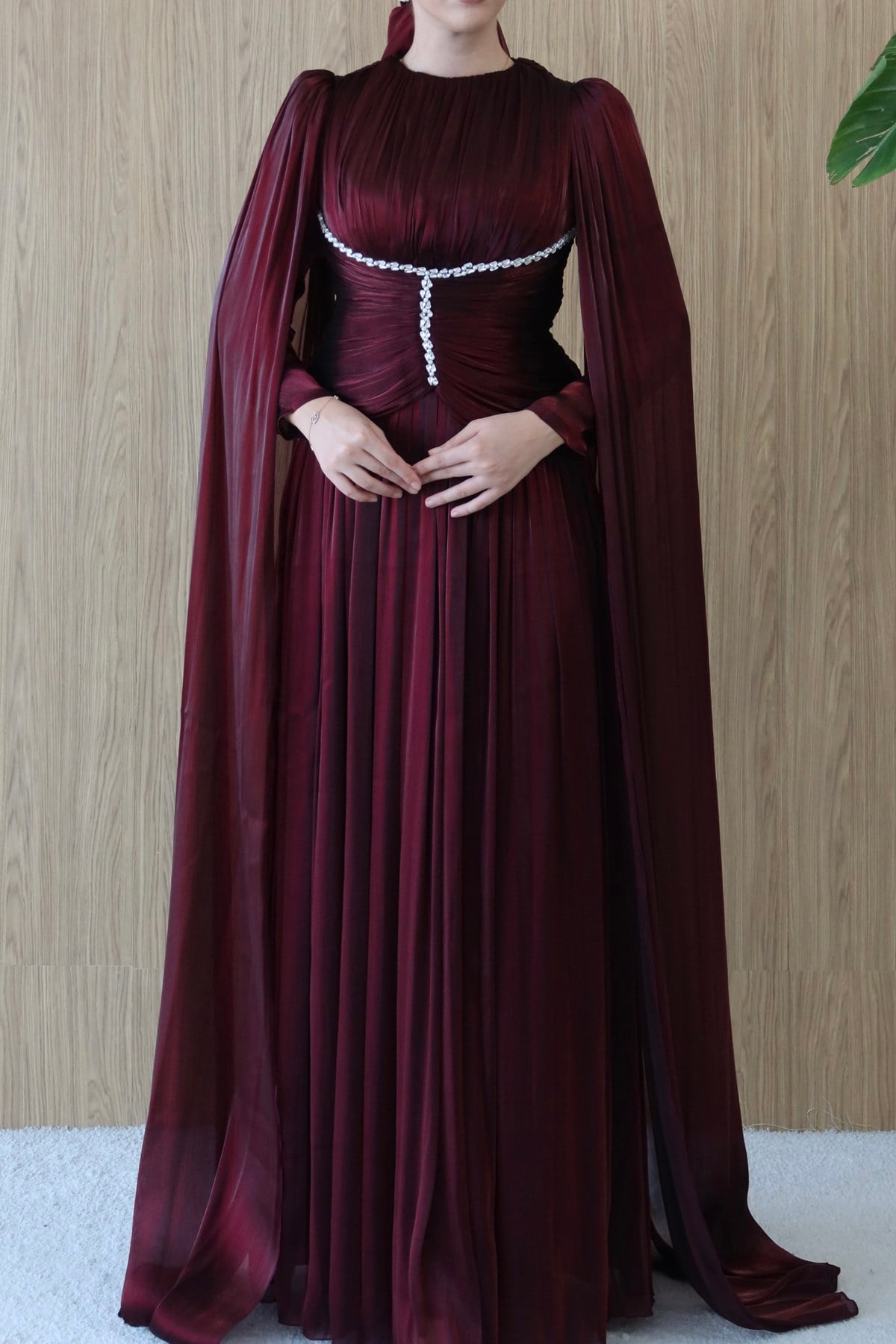 5513 H Bihter Abiye-Bordo