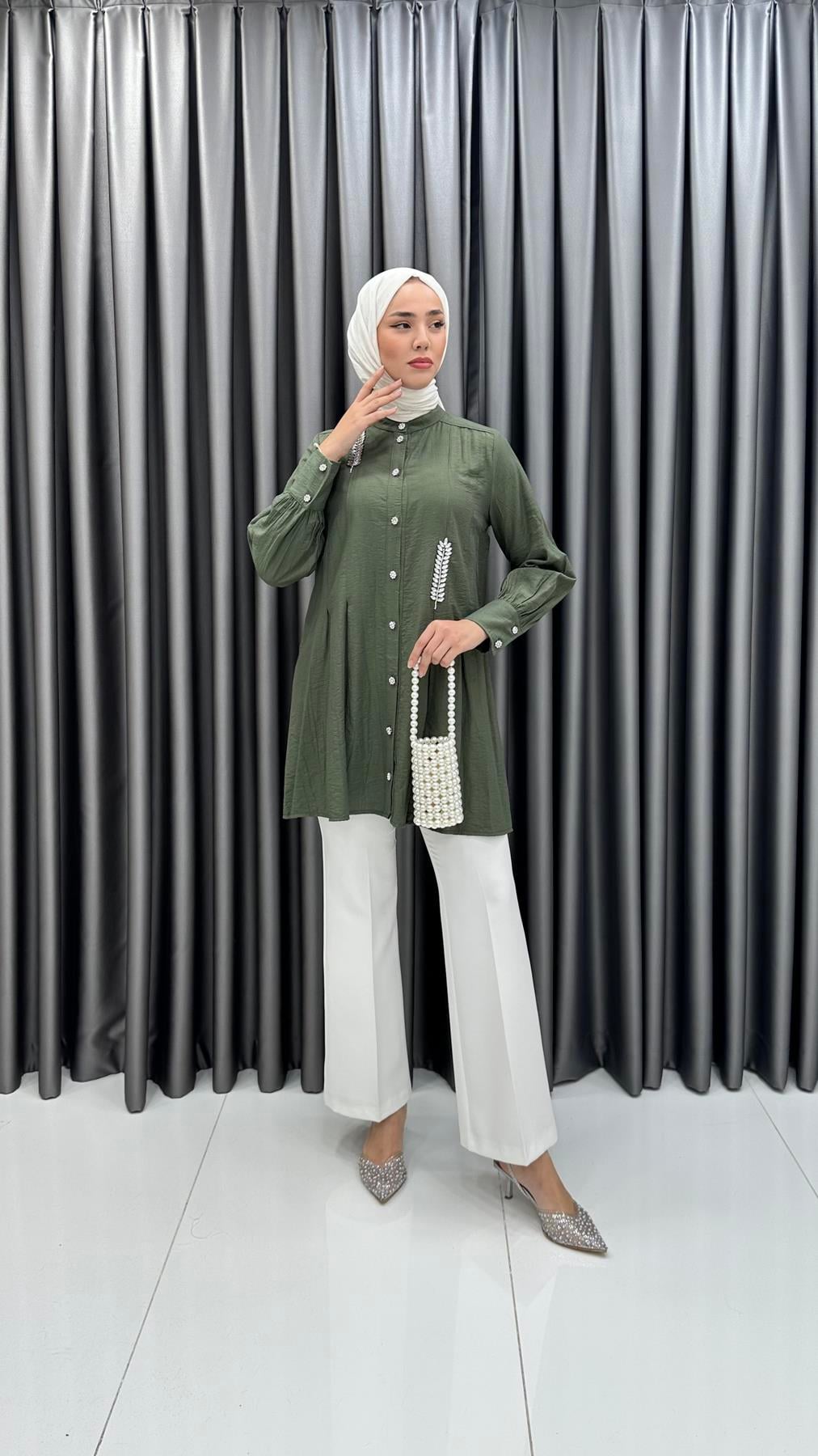 5599 B Bayan Tunik-Haki