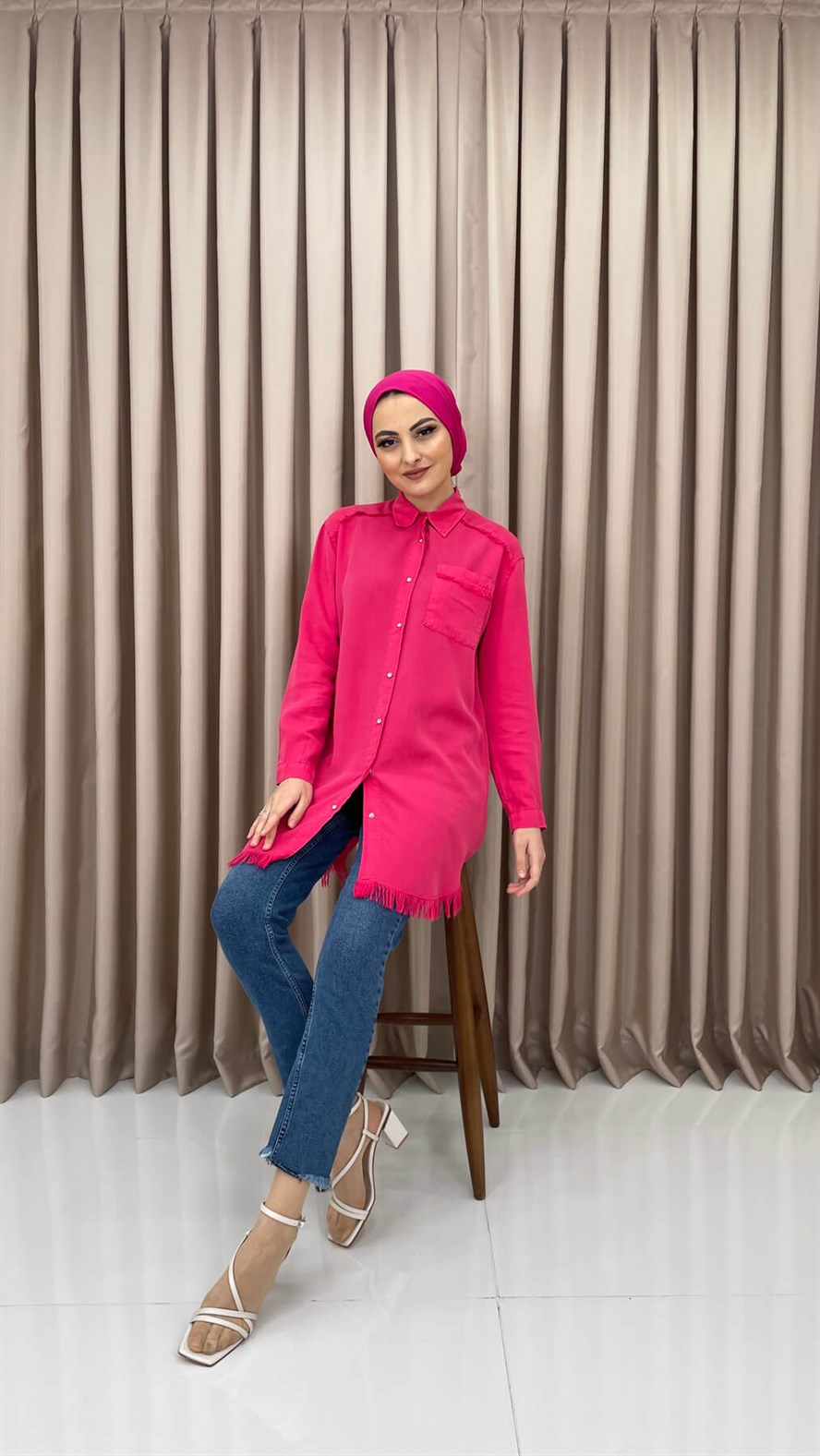 6764 M Tencel Tunik