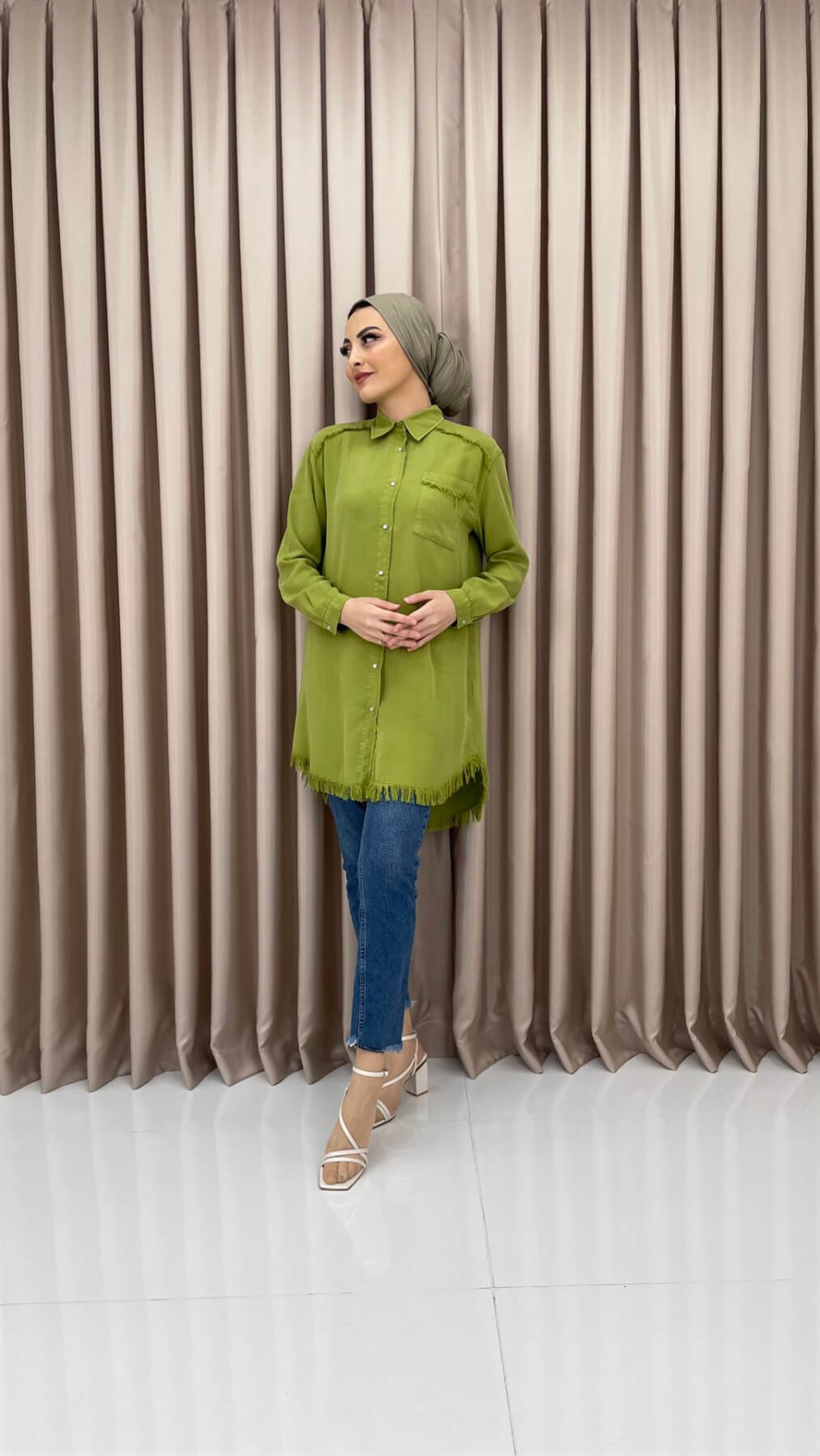 6764 M Tencel Tunik