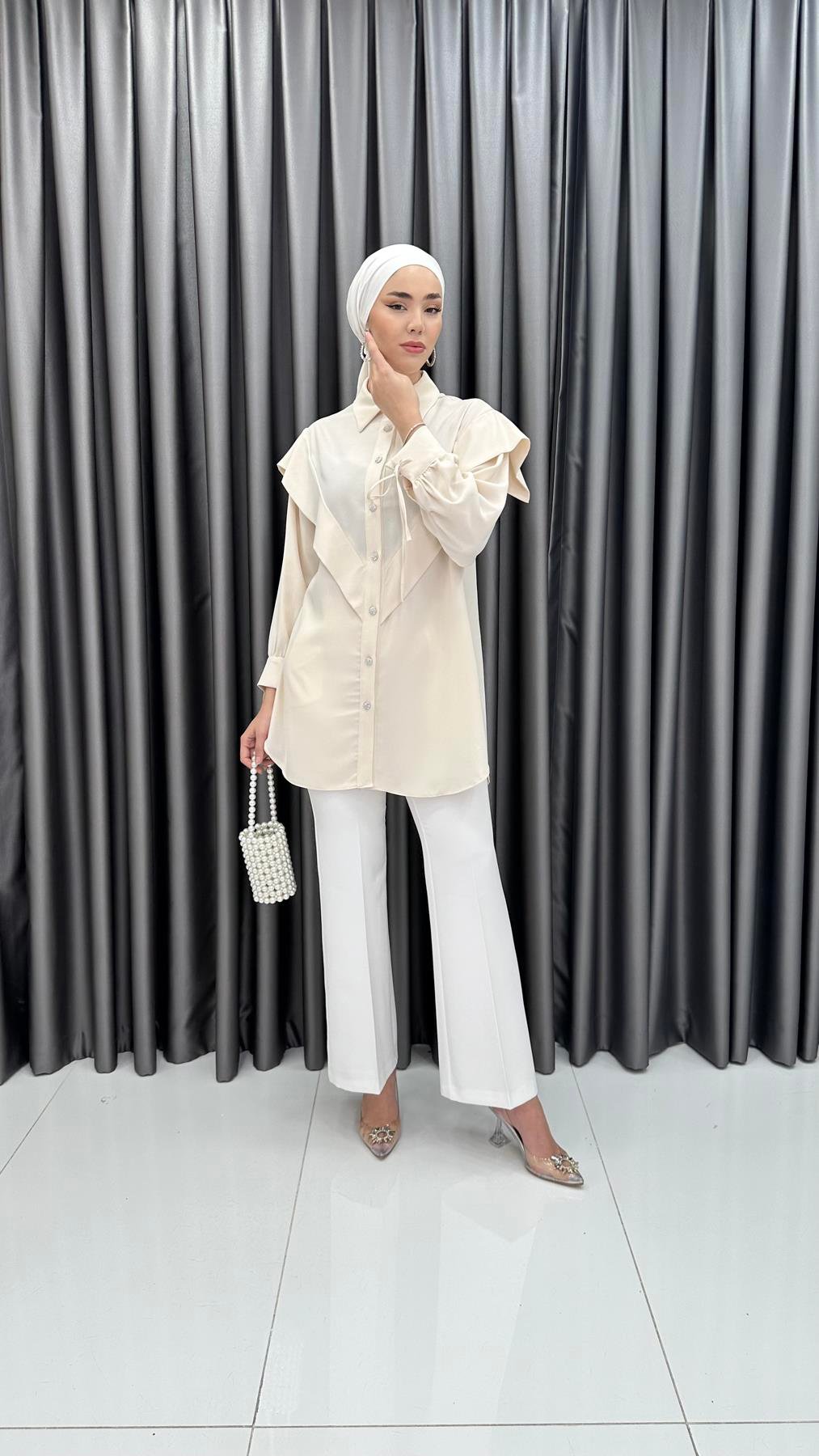 7100 L Bayan Tunik-Taş