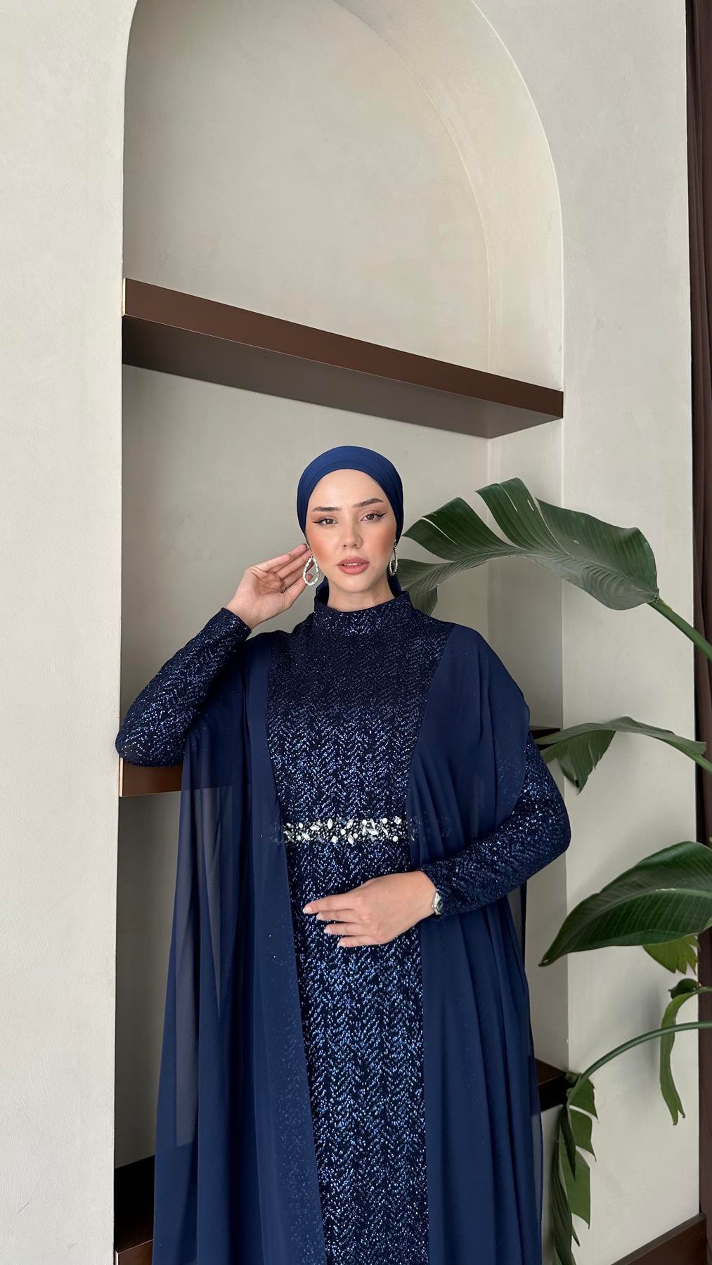 778 F Vahide Abiye-Lacivert