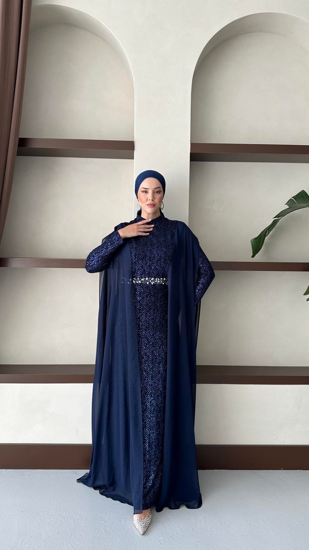 778 F Vahide Abiye-Lacivert