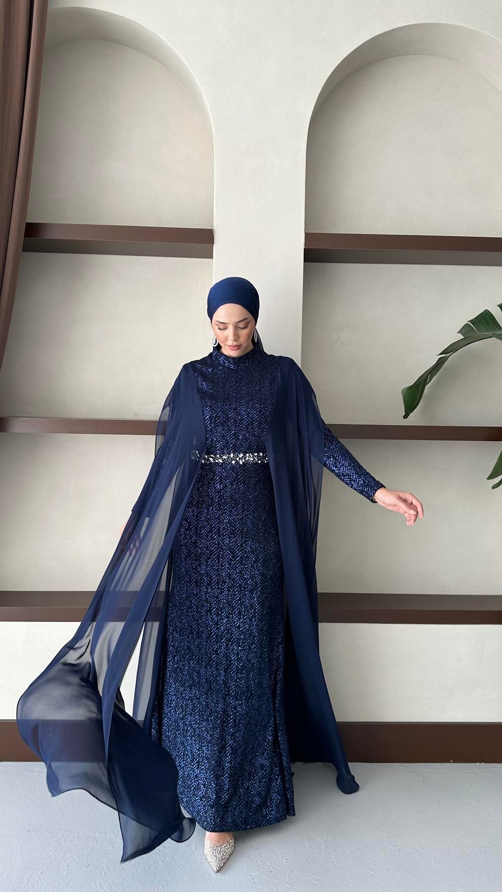 778 F Vahide Abiye-Lacivert