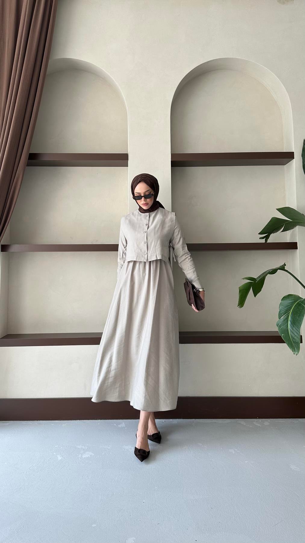 8349 H Bayan Elbise-Taş