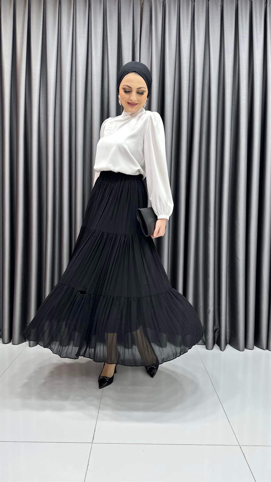 9092 Y Bayan Etek-Siyah