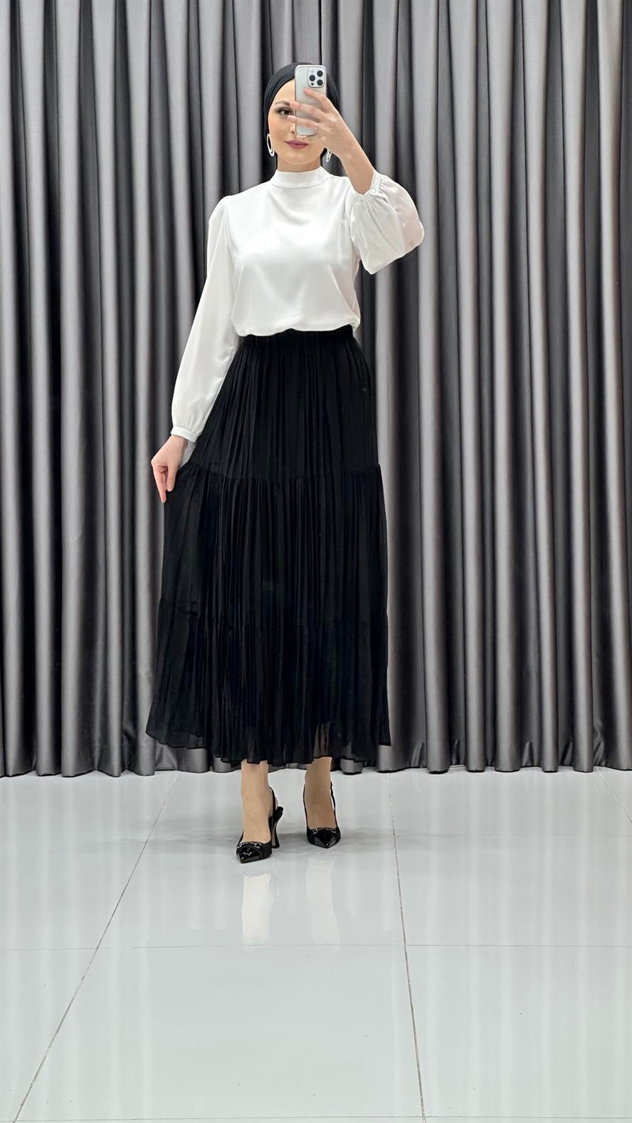 9092 Y Bayan Etek-Siyah