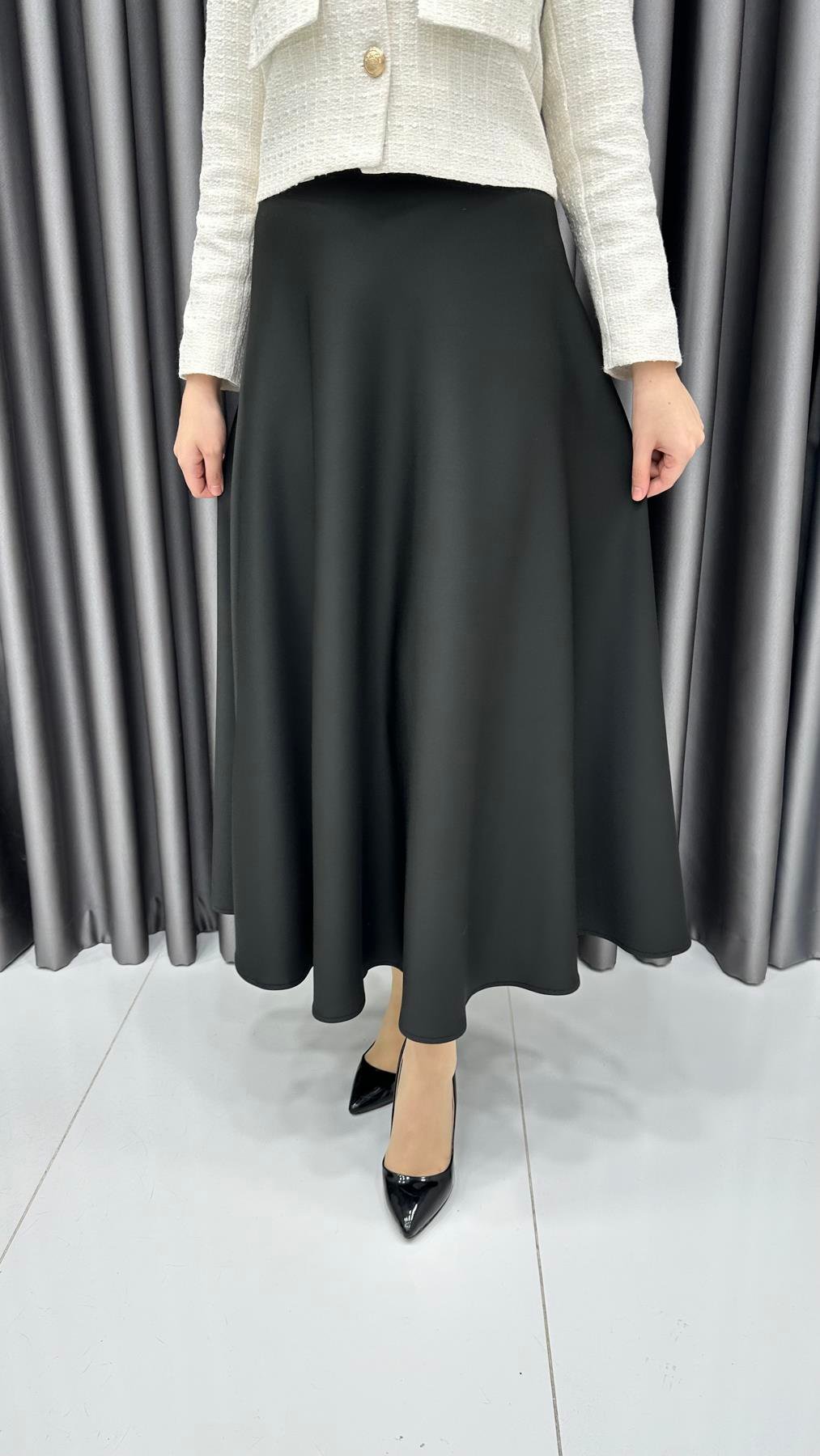 9799 Y Bayan Etek-Siyah