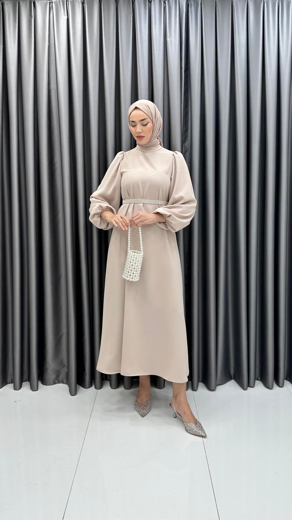 9879 Y Bayan Elbise-Taş