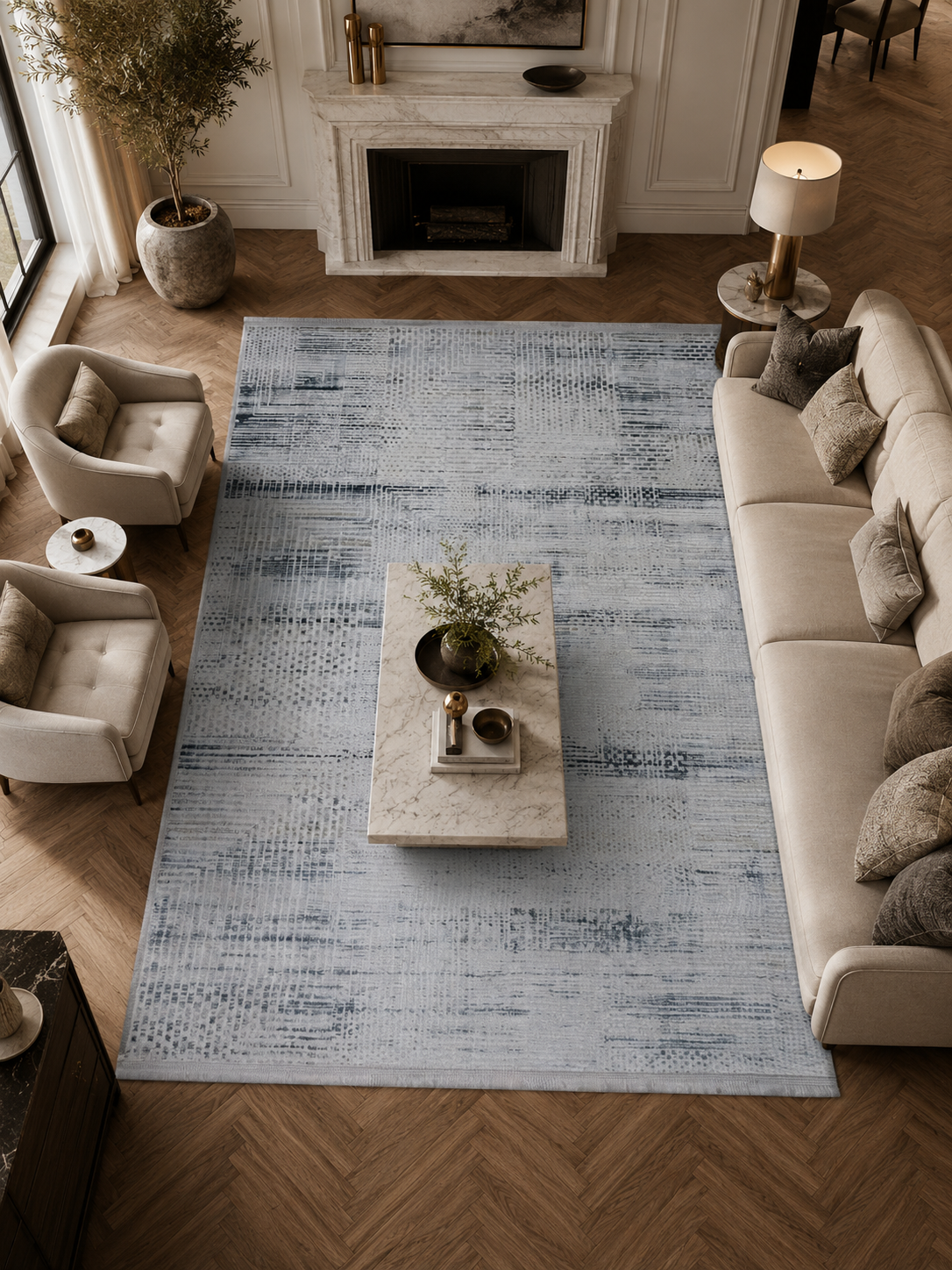 AGAH KF431 GRİ MAVİ