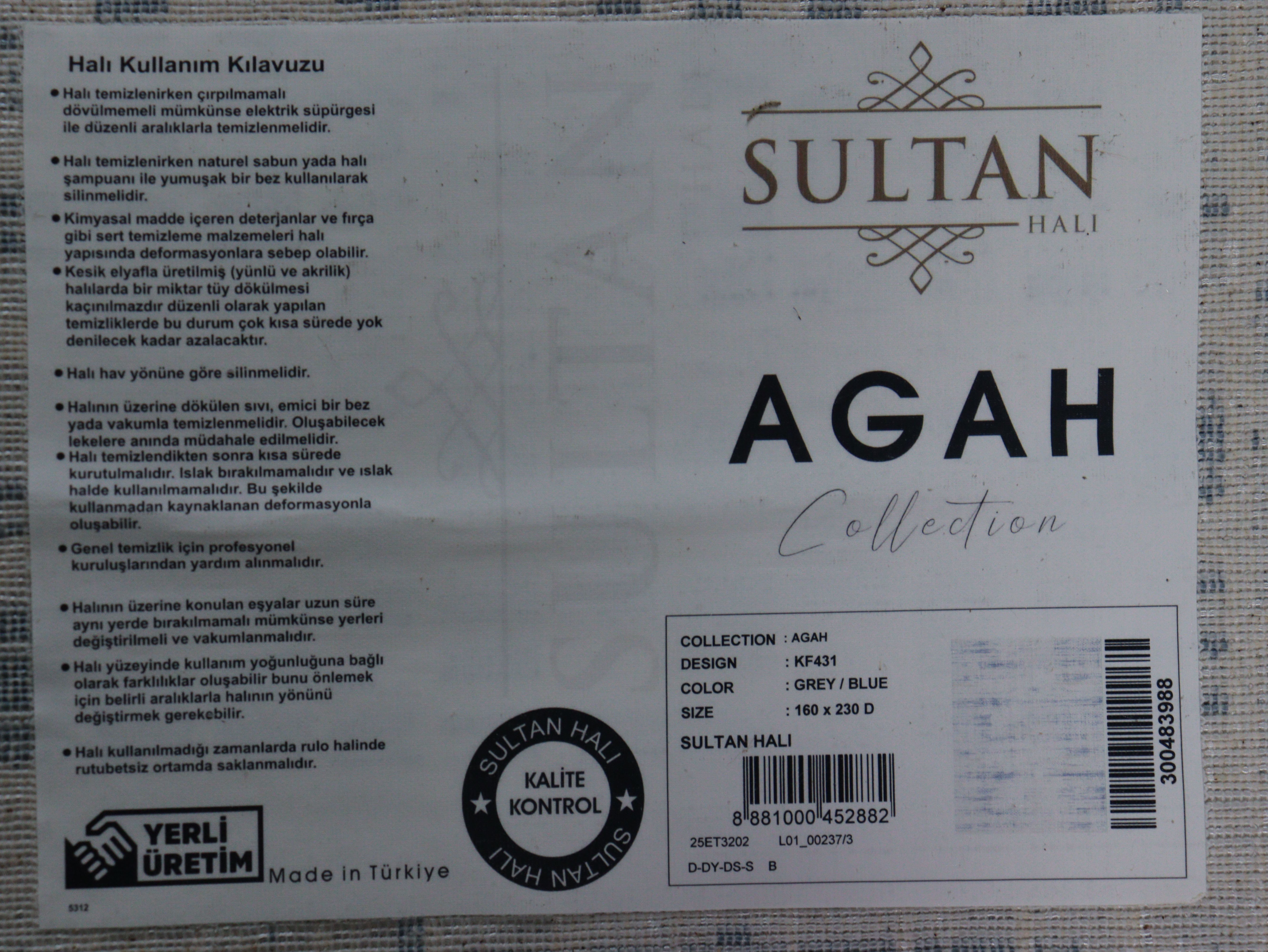AGAH KF431 GRİ MAVİ
