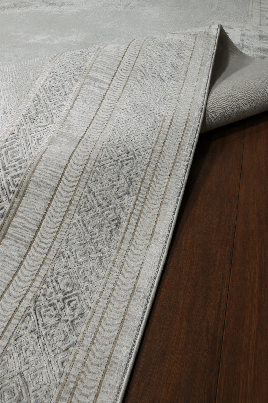 AGAH KF470 GRİ (ETNİK BORDÜRLÜ)