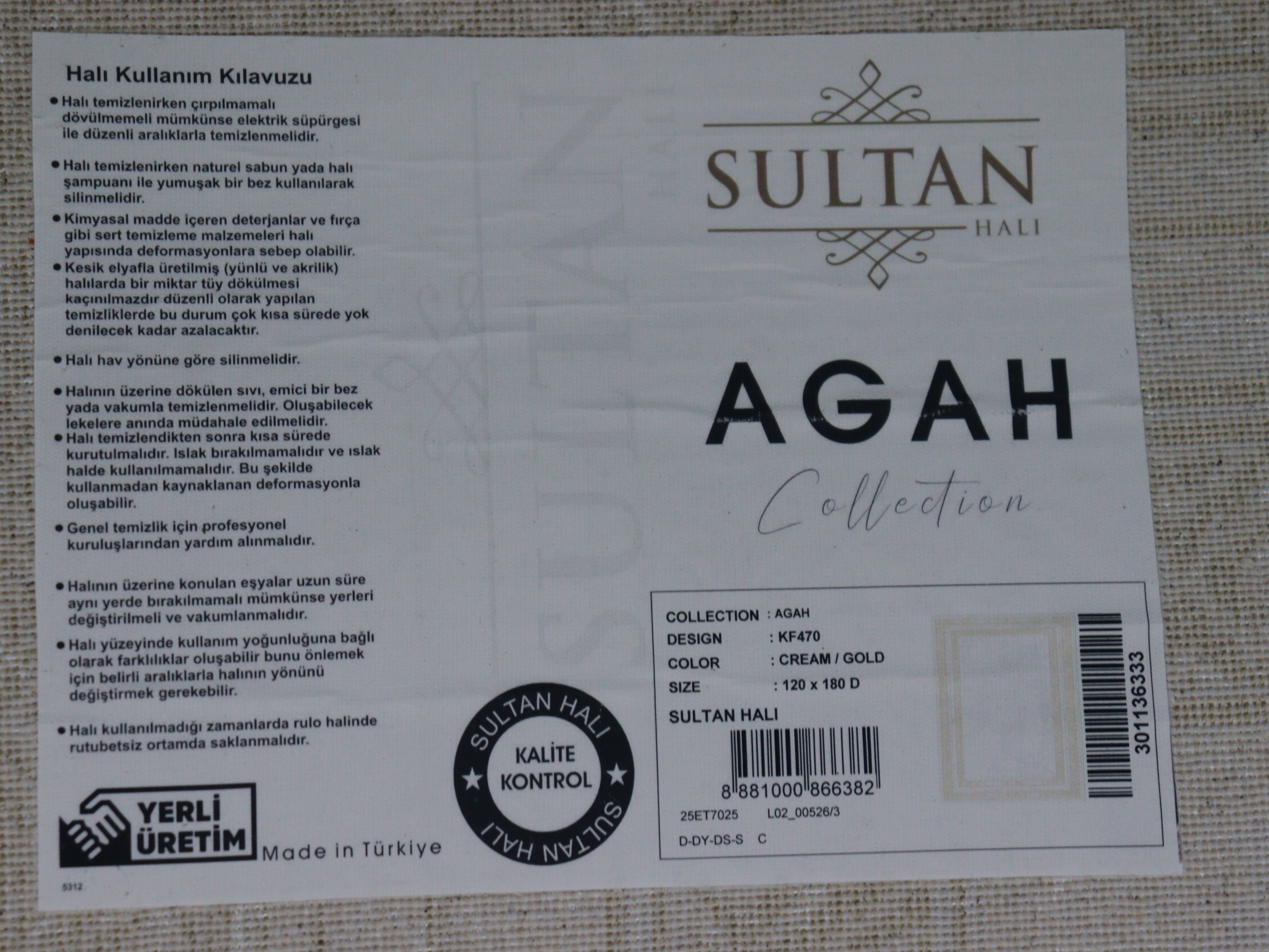AGAH KF470 KREM GOLD
