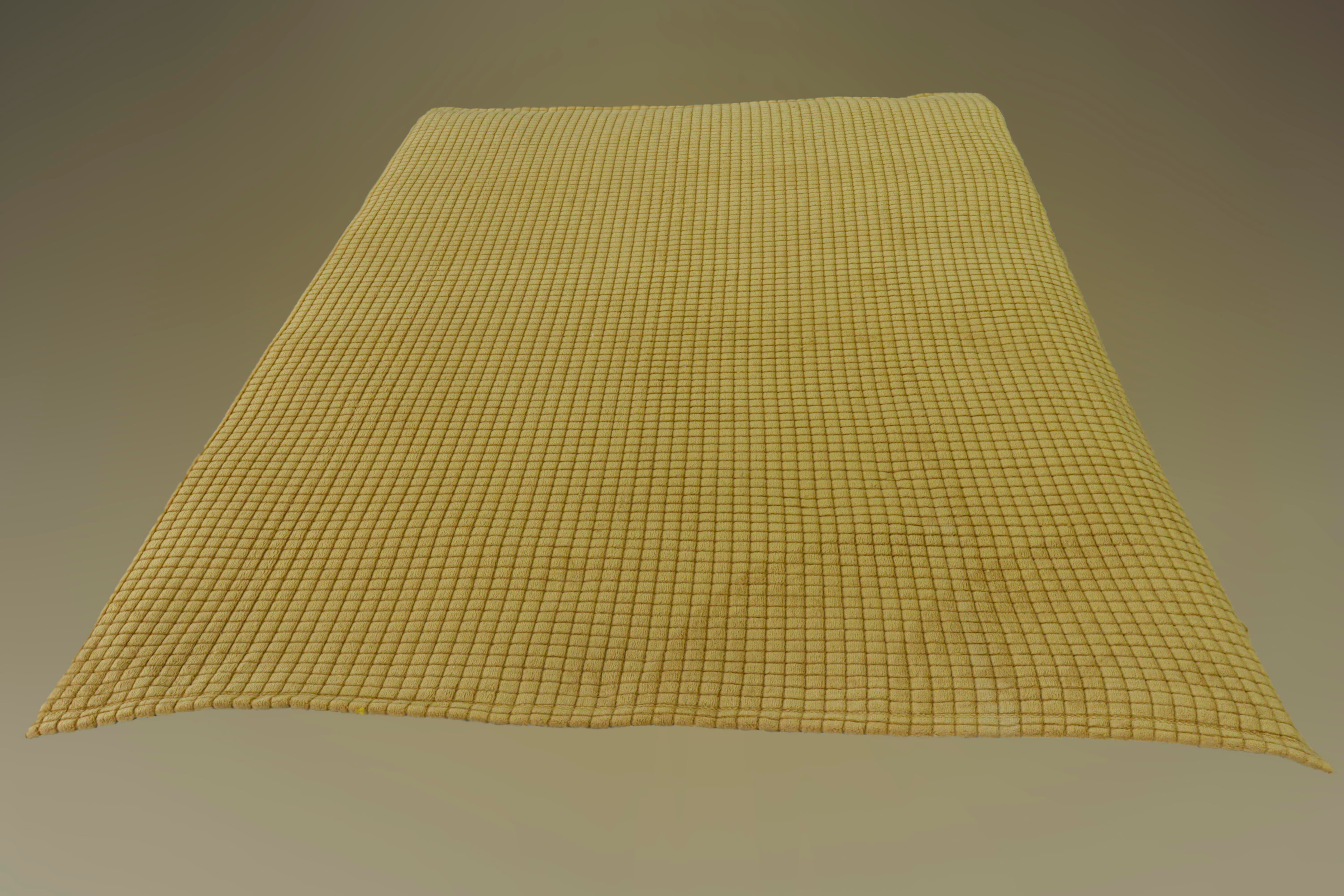 AKSU İpeksoft Fitilli Çift Kişilik Battaniye - Hardal 200x220