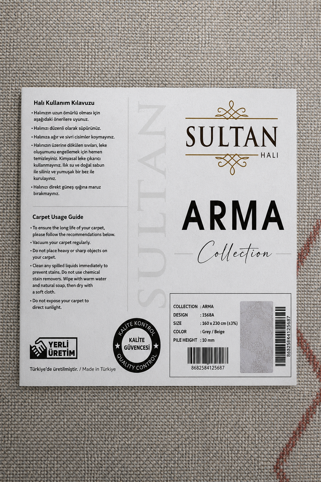 ARMA Serisi Multi Renkli Baklava Desenli Modern Halı | MC 383