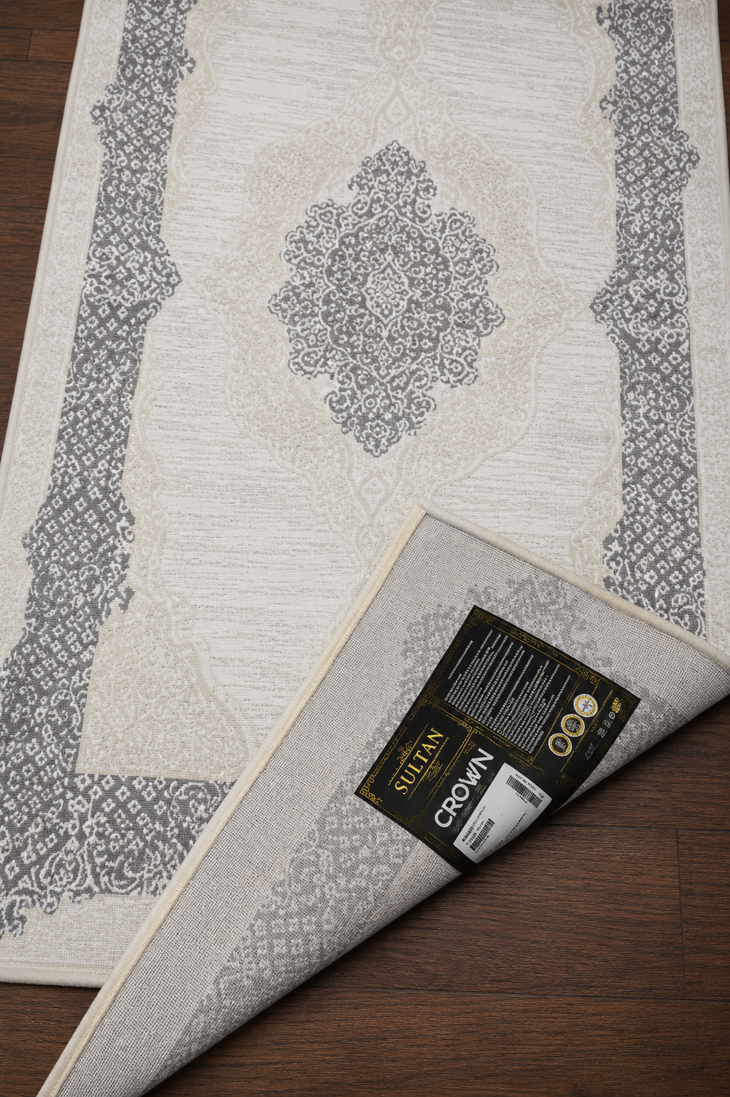 Crown 4011 GRİ Seri  Makine Dokuma Taban Modern Salon Halısı | Sultan Halı