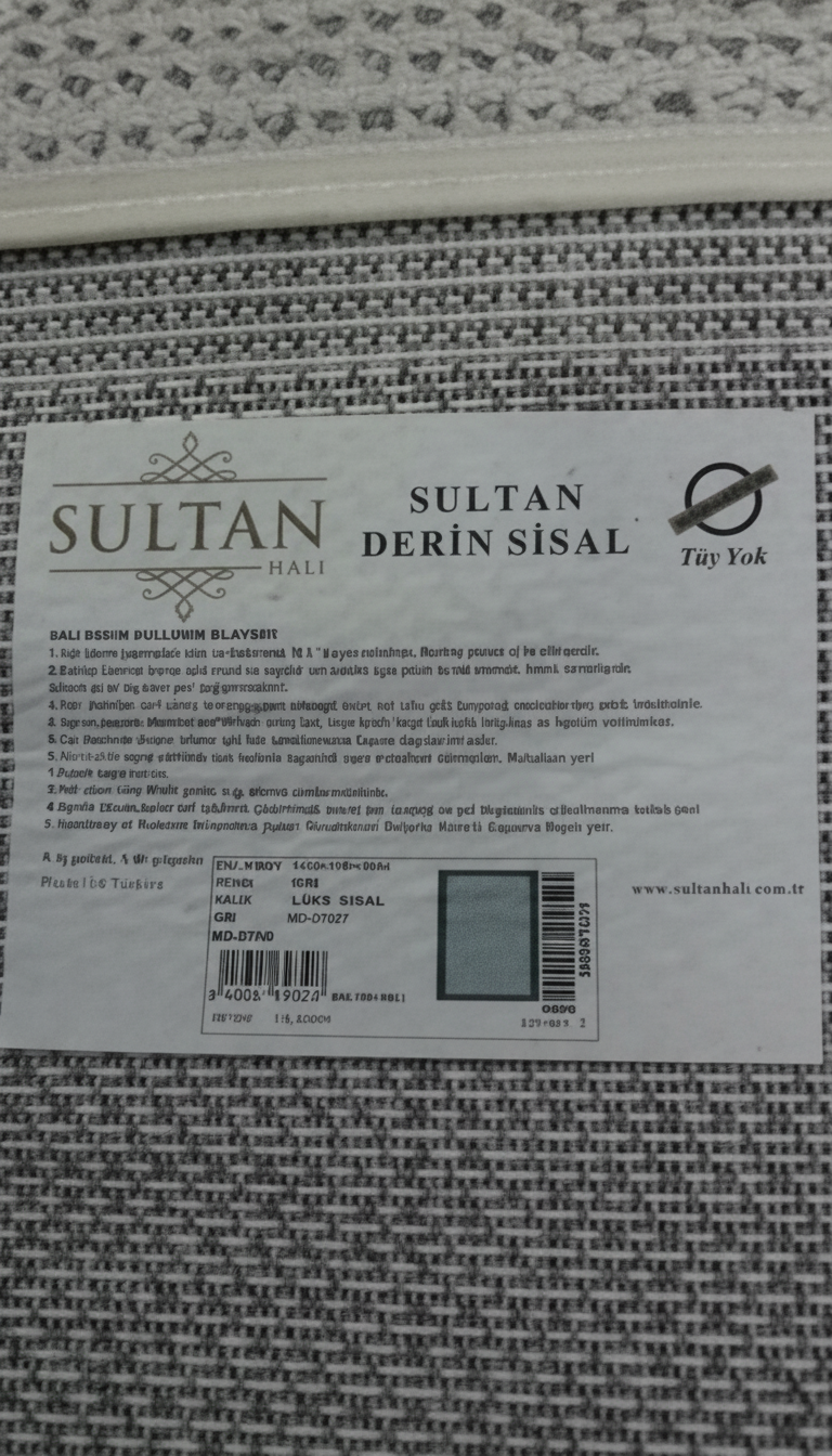 Derin Sisal Gri Bordürlü Açık Gri Jüt Sisal Dekoratif Kaymaz Taban Yıkanabilir Halı | ST08