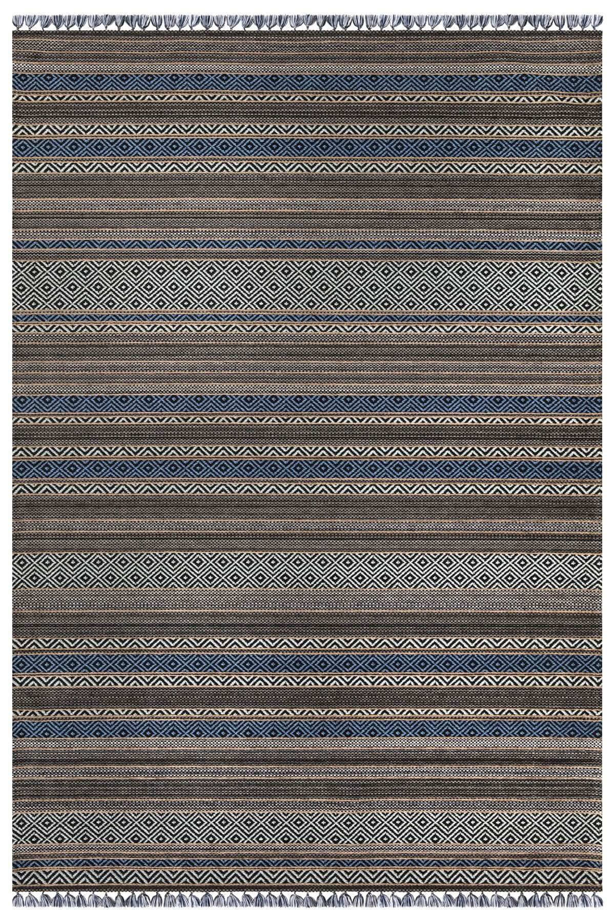 Mavi Kaymaz Tabanlı Kilim