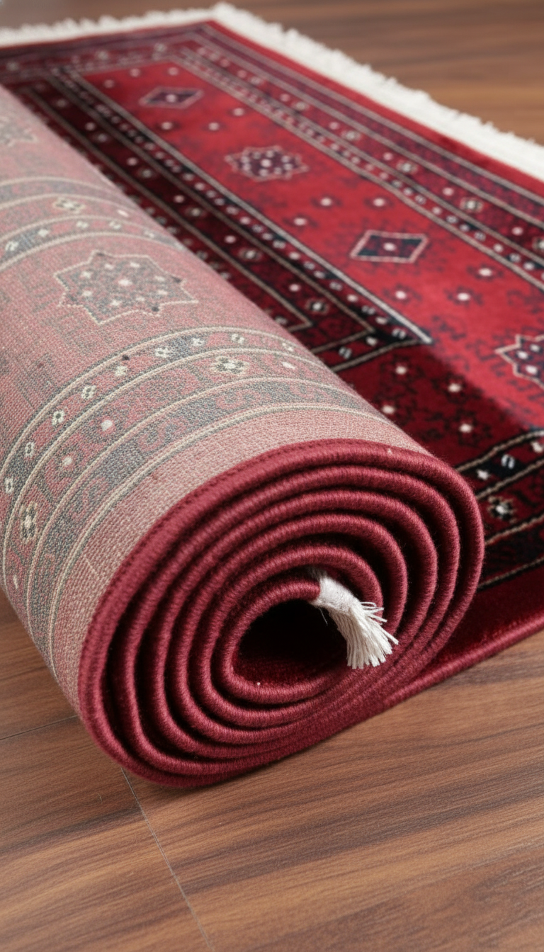 NAKIŞ Serisi Kırmızı Zeminli Klasik Motifli Şık Salon Halısı | AF320 RED