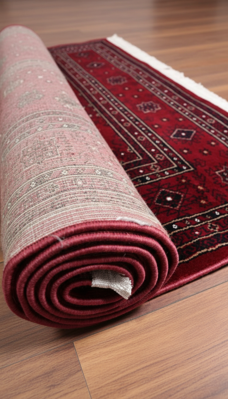 NAKIŞ Serisi Kırmızı Zeminli Motifli Şık Salon Halısı | AF304 RED