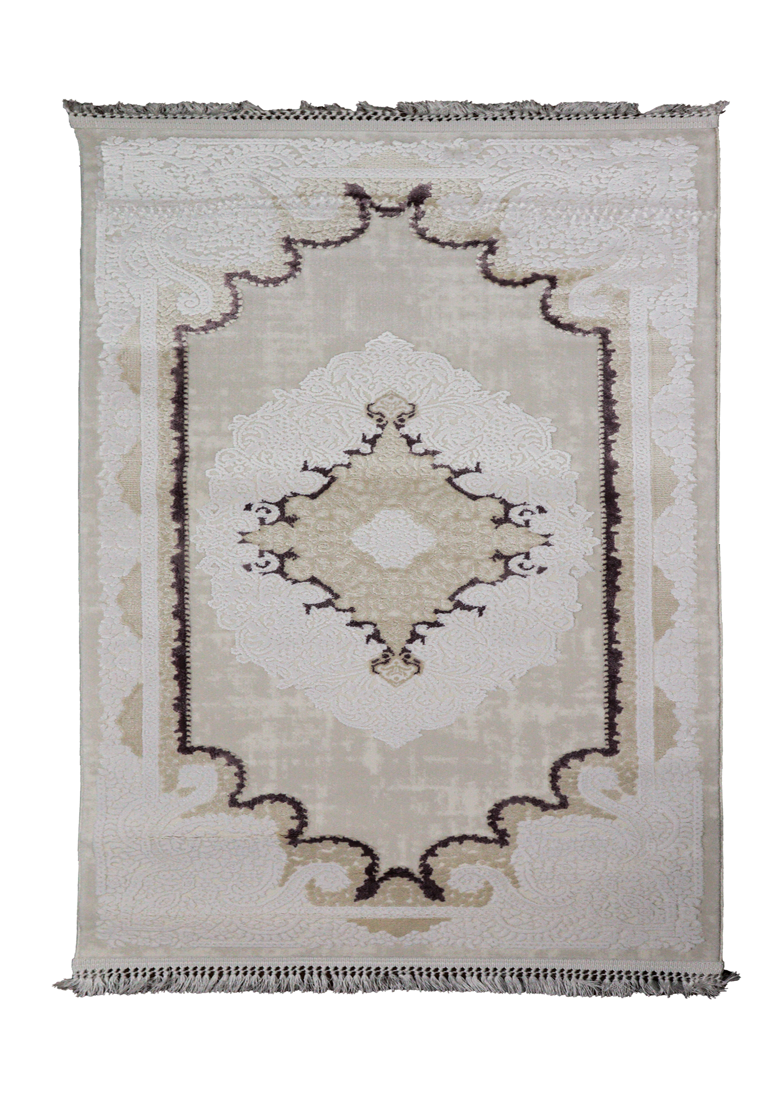 Nostalji Seri Klasik Motifli Altı Kaymaz Makine Dokuma Halı | 13455