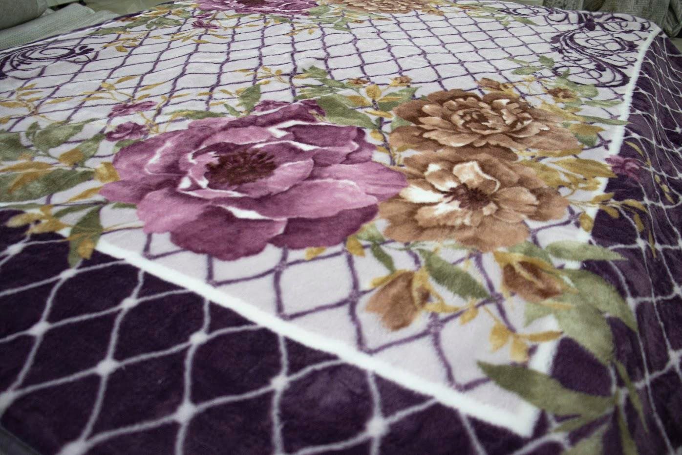 Padişah Pelüş Battaniye Lila Çift Kişilik 200X240 cm