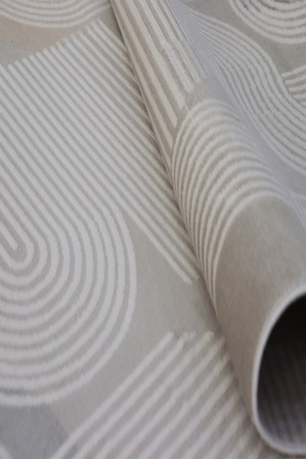 Siena Çizgili Şık Modern Halı SF367 GREY & VİZON