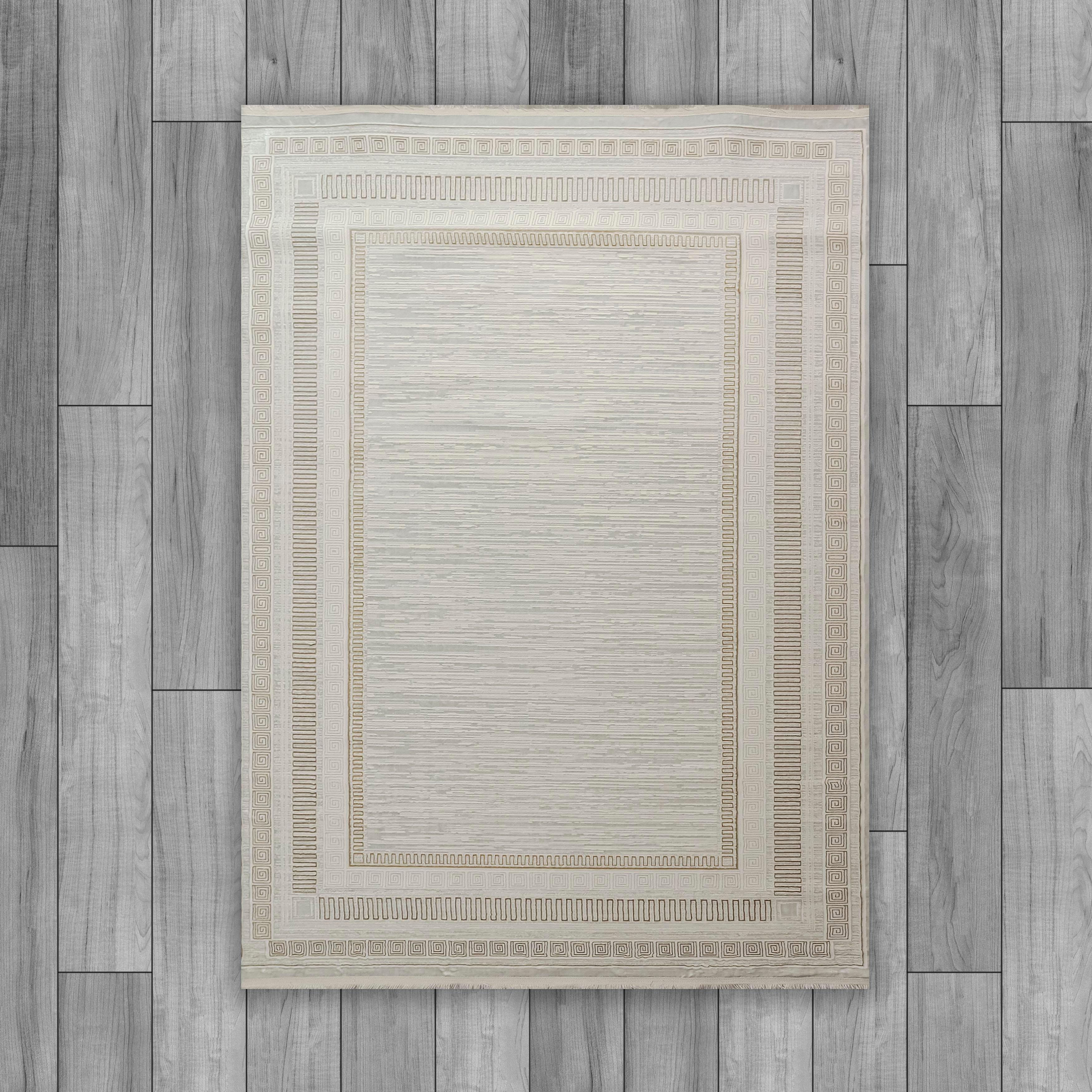 SULTAN AGAH KF406 KREM-VİZON (DESENLİ BORDÜR))