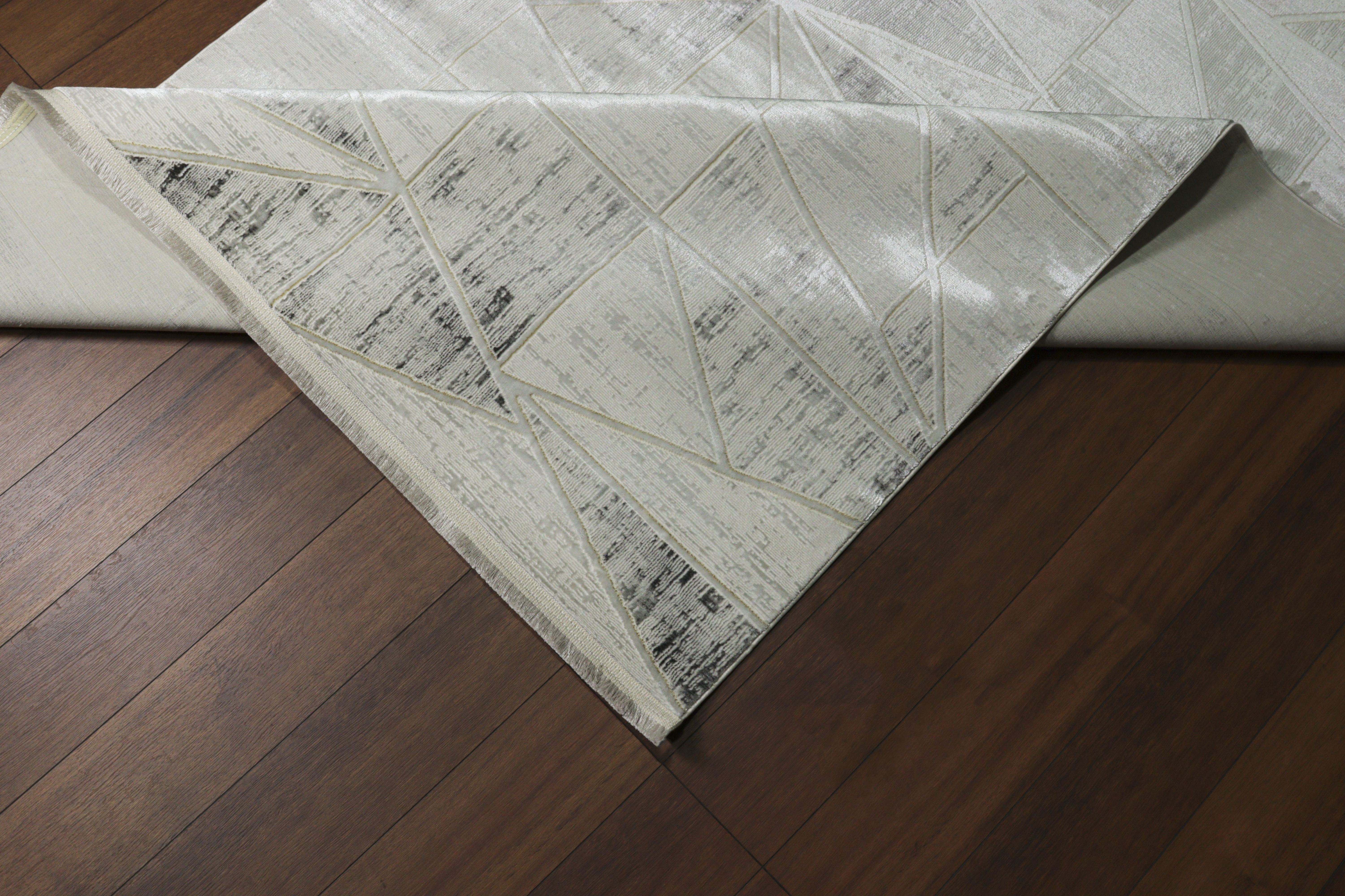 SULTAN AGAH KF456 GRİ ÜÇGEN DESEN