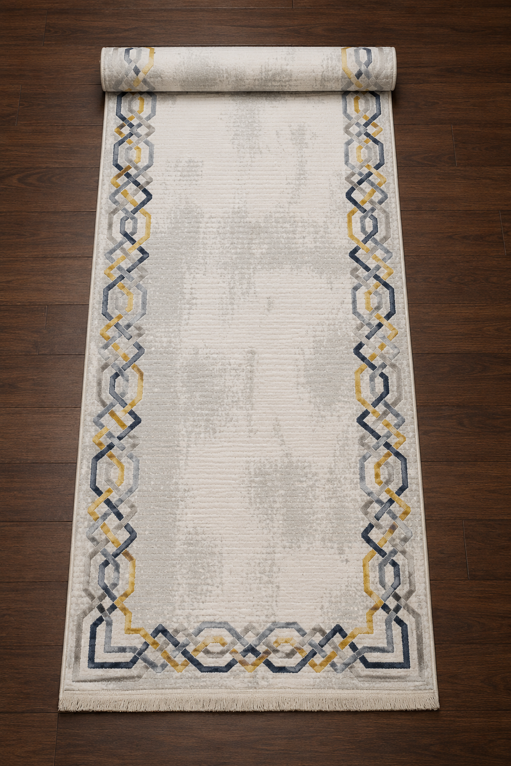 Sultan Asel Zincir Desen Modern Akrilik Makine Dokuma Salon Halısı - 11575