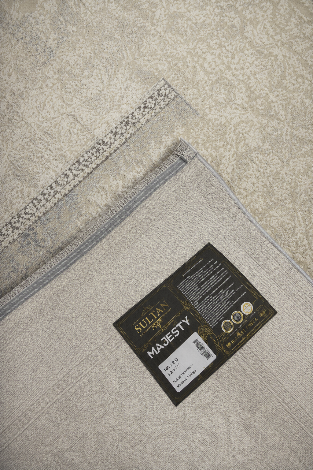 Sultan Majesty Çerçeveli Mavi Modern  Makine Dokuma Salon Halısı - 3081