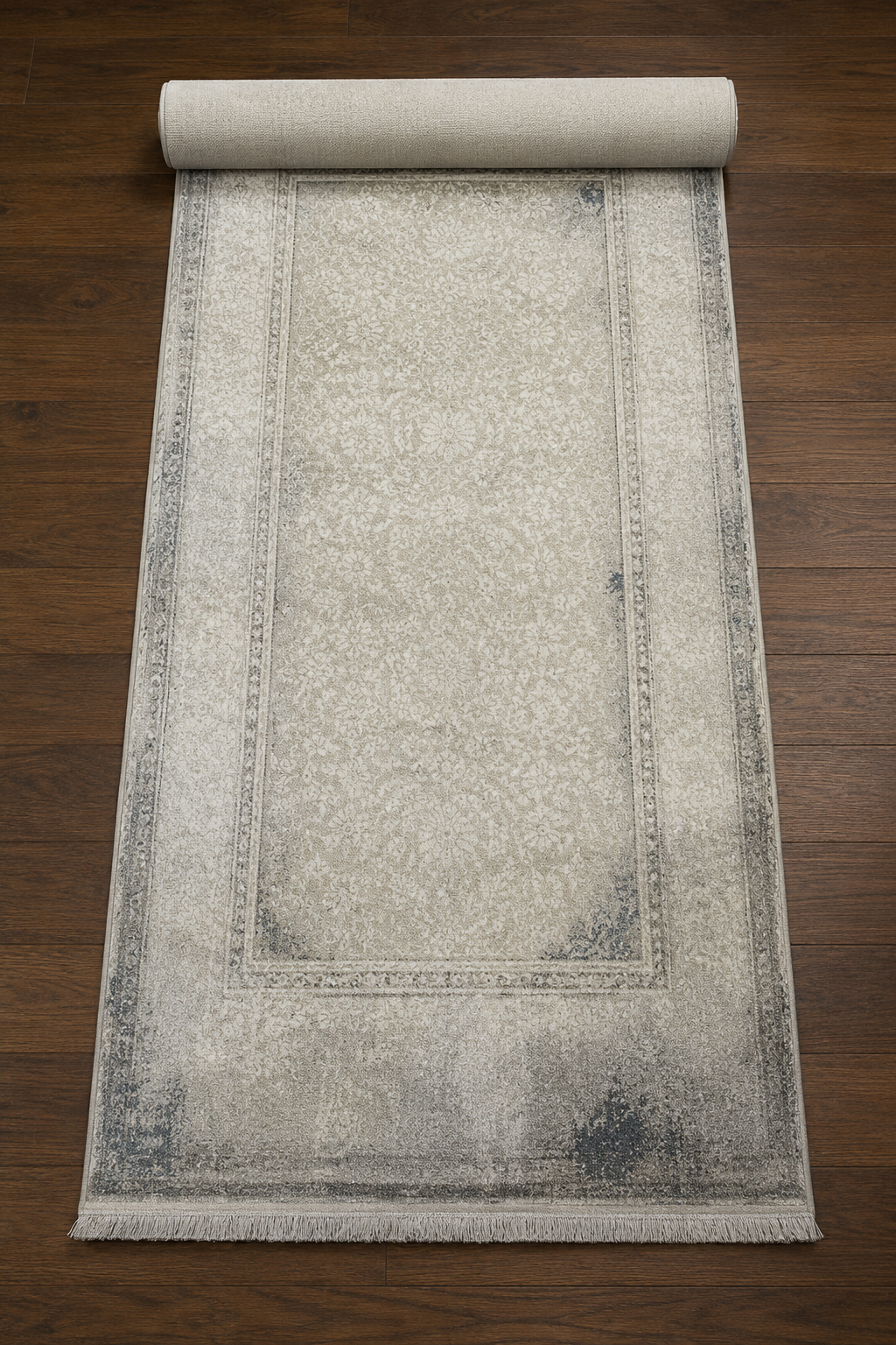 Sultan Majesty Çerçeveli Mavi Modern  Makine Dokuma Salon Halısı - 3081