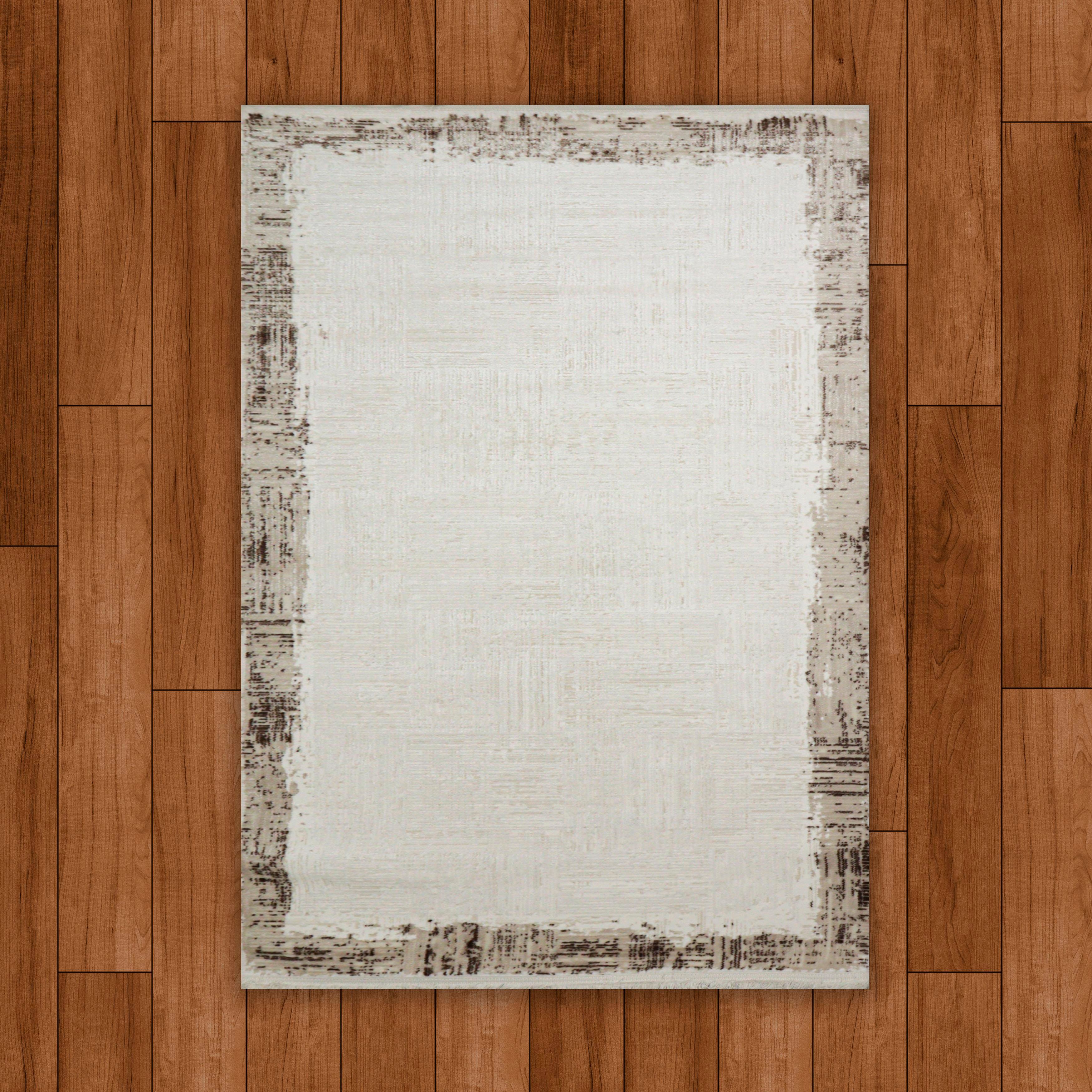 Sultan Serra Bordürlü Kahve Modern Akrilik Makine Dokuma Salon Halısı - 11307