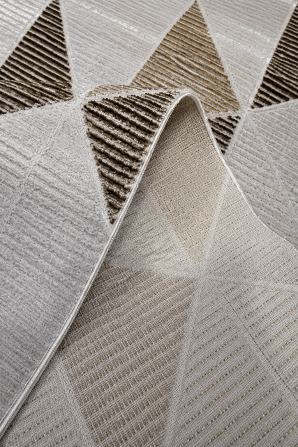 Sultan Zen Modern Desen Krem Modern Akrilik Makine Dokuma Salon Halısı - 6609