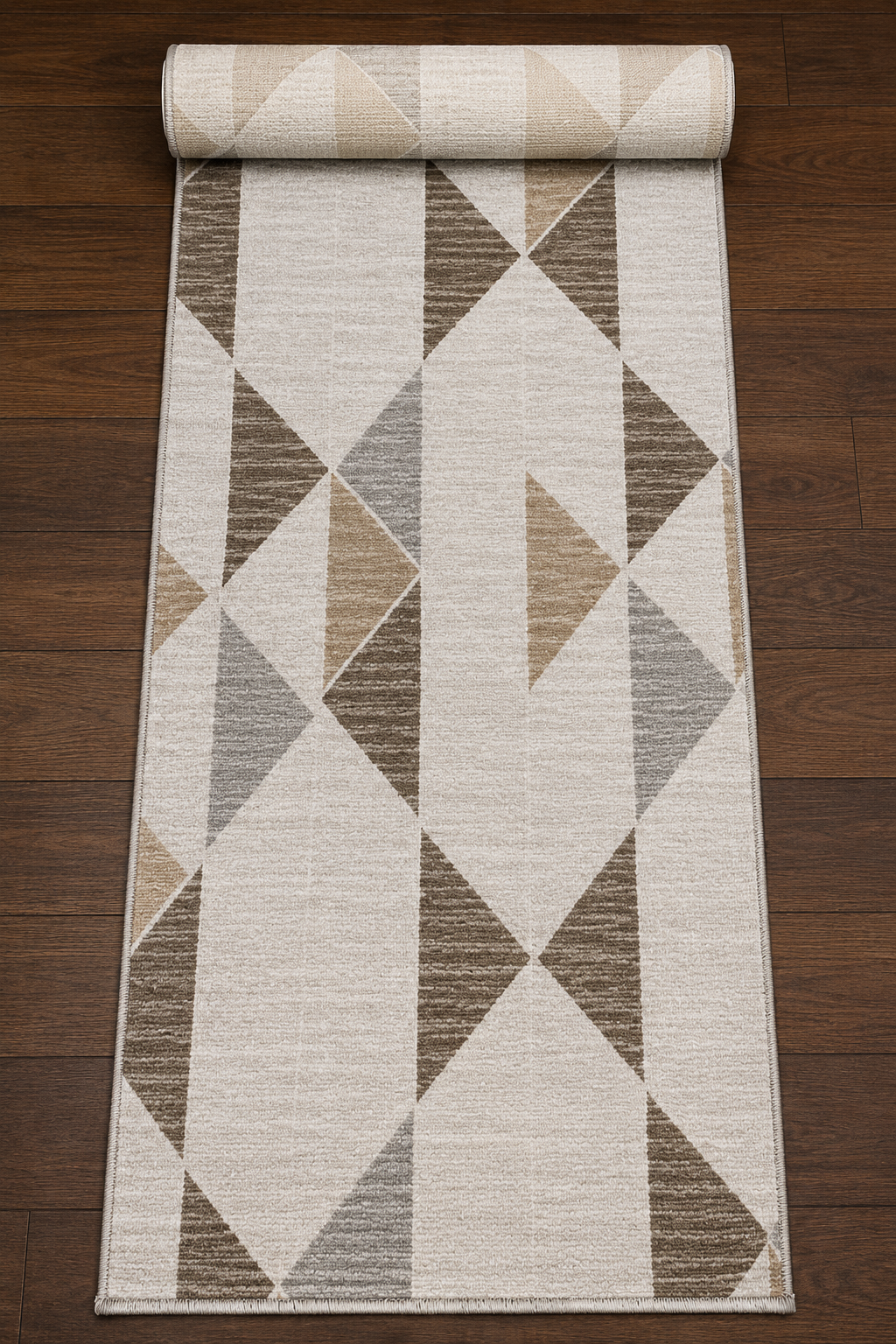 Sultan Zen Modern Desen Krem Modern Akrilik Makine Dokuma Salon Halısı - 6609