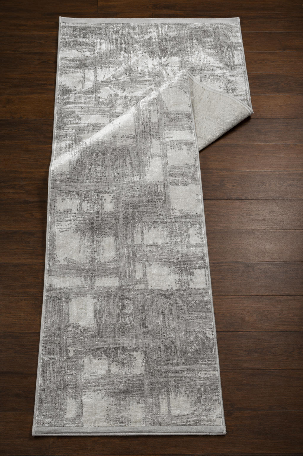 Sultan Zen Taş Desen Gri Modern Akrilik Makine Dokuma Salon Halısı - 6711