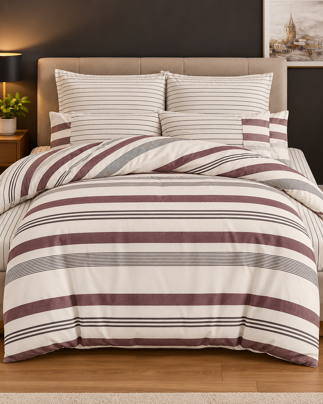 Tek Kişilik Desenli Nevresim Takımı HT24 160x220